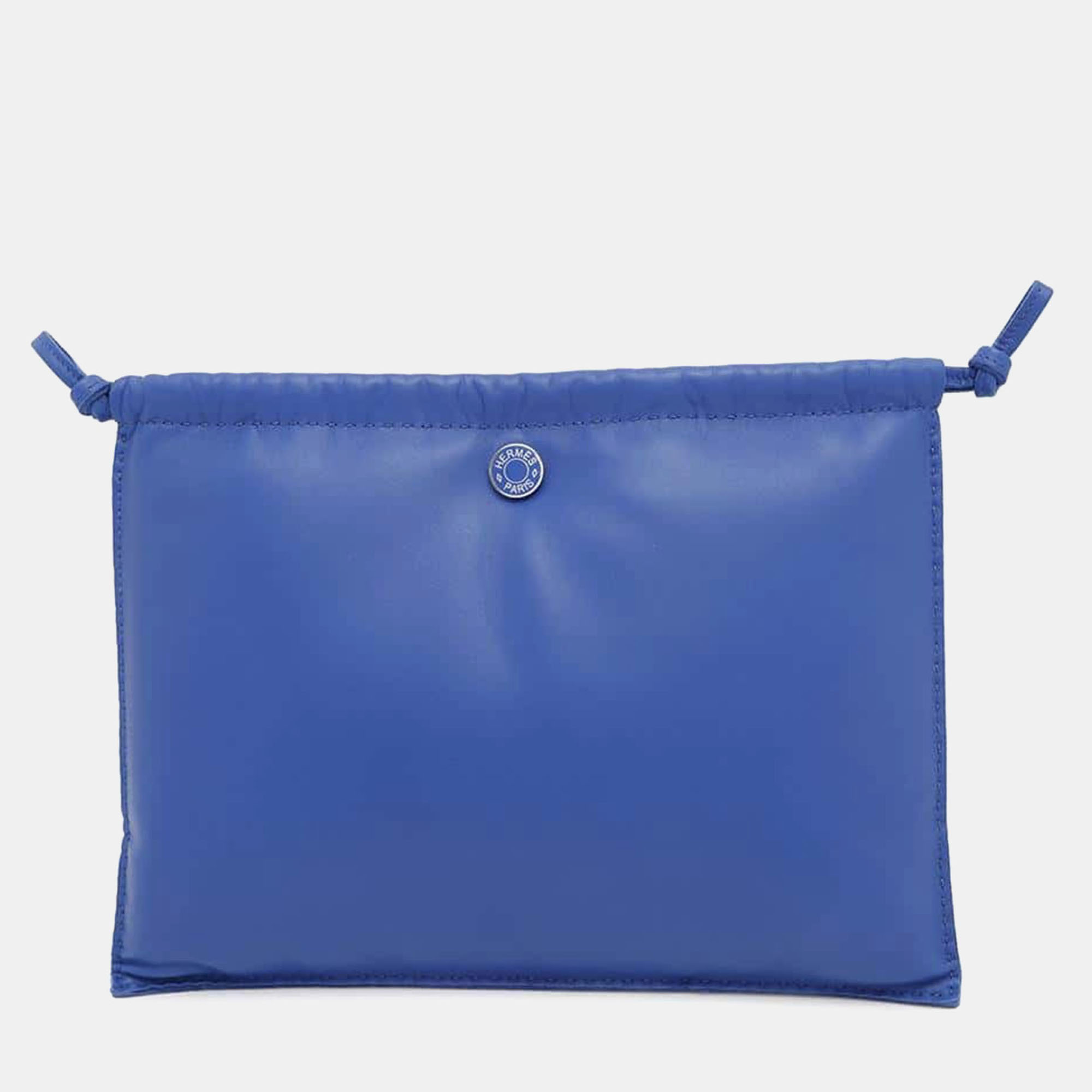 

Hermes Blue Lambskin France Pilo