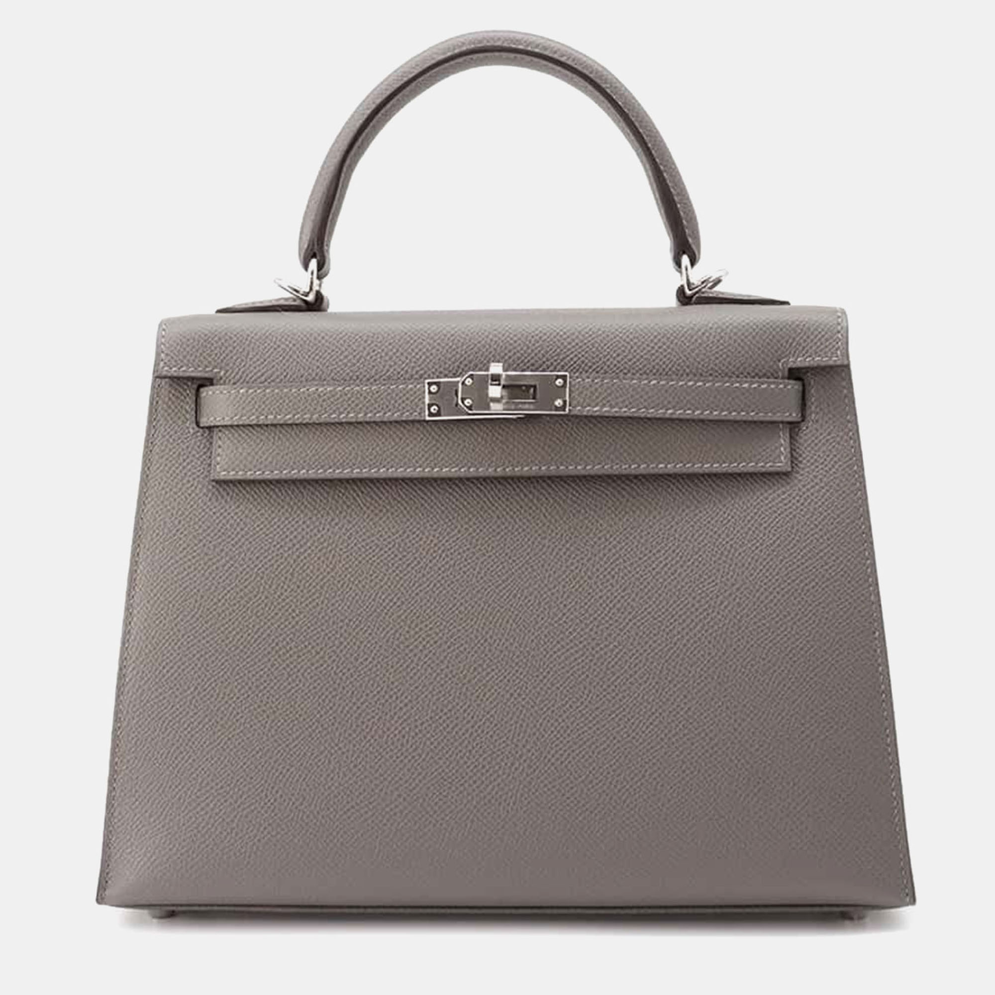 

Hermes Gris Meyer Epsom Kelly Outside Stitching Size, Grey