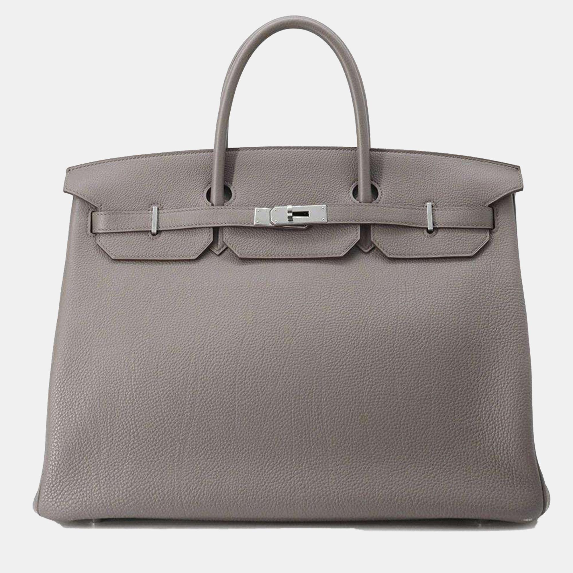 

Hermes Etain Togo Leather Birkin 40, Grey