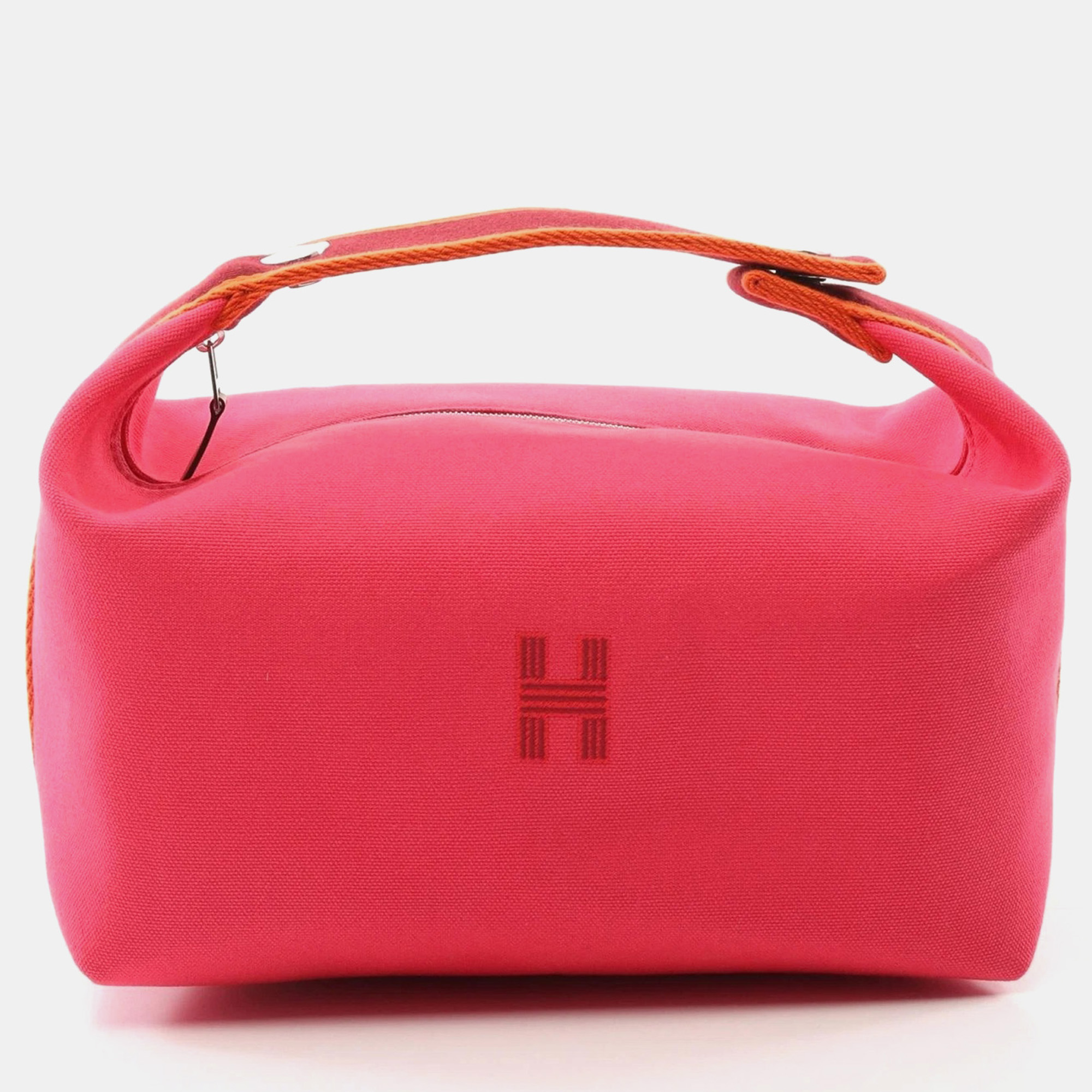 

Hermes Hibiscus Canvas Bride A Brac GM Handbag, Pink