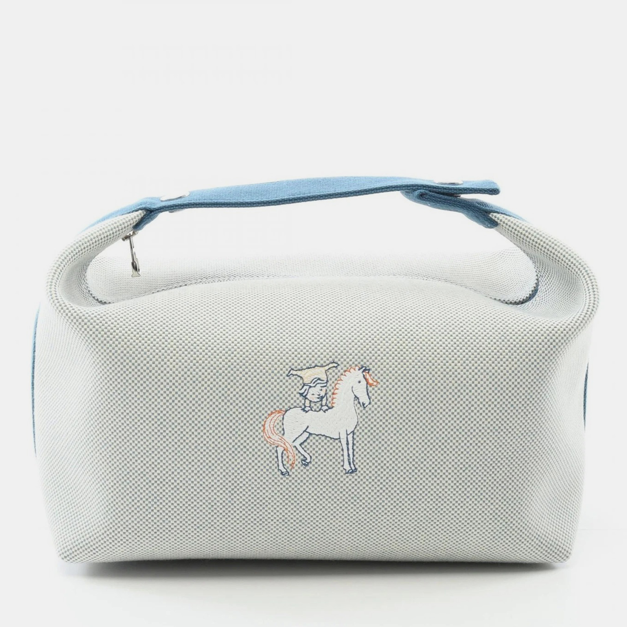 

Hermes Gray Blue Bride A Brac GM Cabriole Handbag