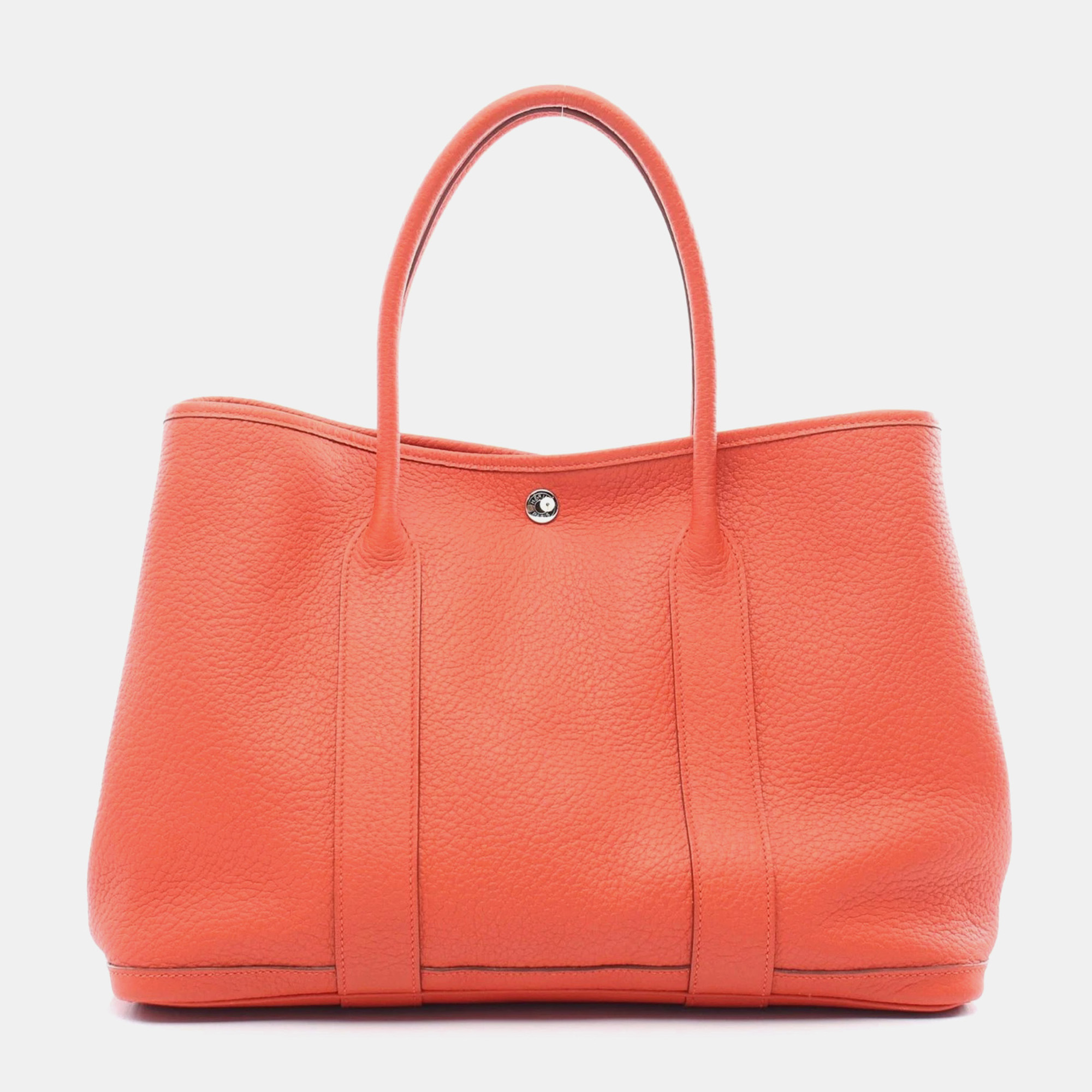 

Hermes Garden Party Pm Tote Bag Q Negonda Leather Capucine Shw, Pink
