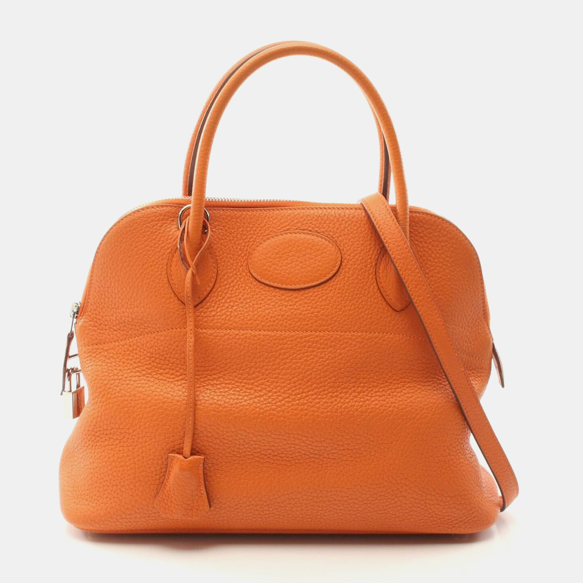 

Hermes Orange Taurillon Clemence Bolide 31 Shoulder Bag