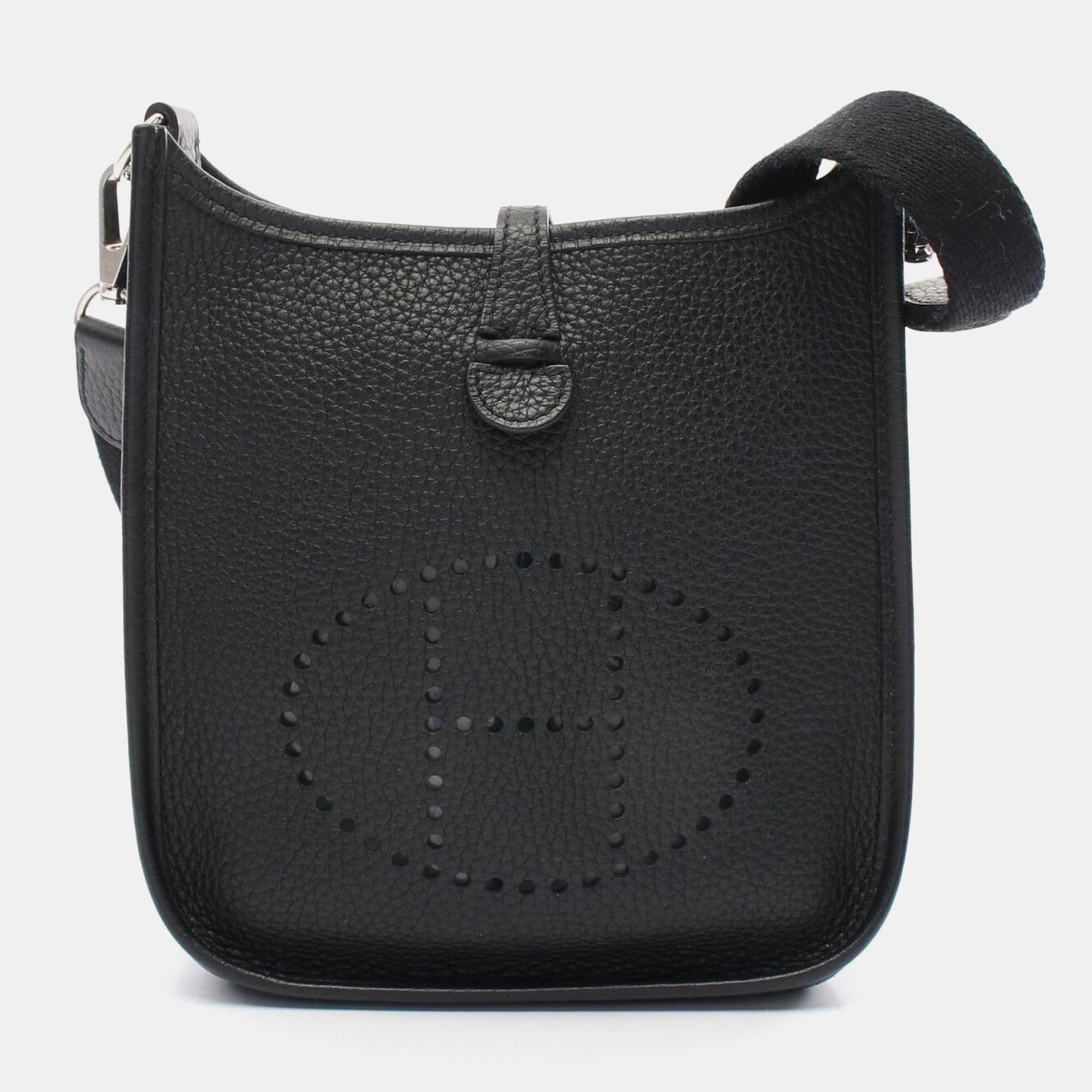 

Hermes Black Taurillon Clemence Evelyne TPM Amazon Shoulder Crossbody Bag