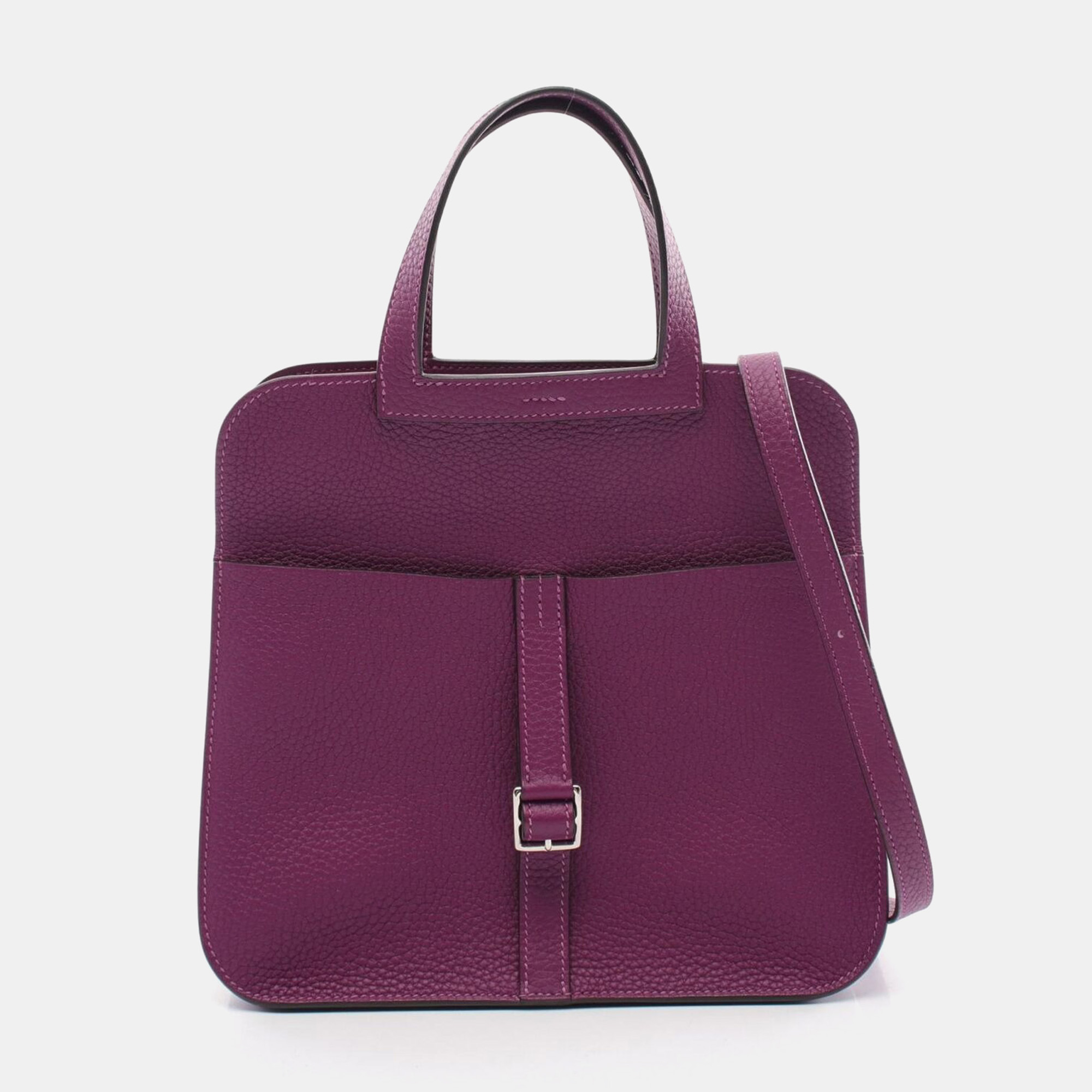 

Hermes Anemone Taurillon Clemence Leather Halzan 25 Crossbody Bag, Purple