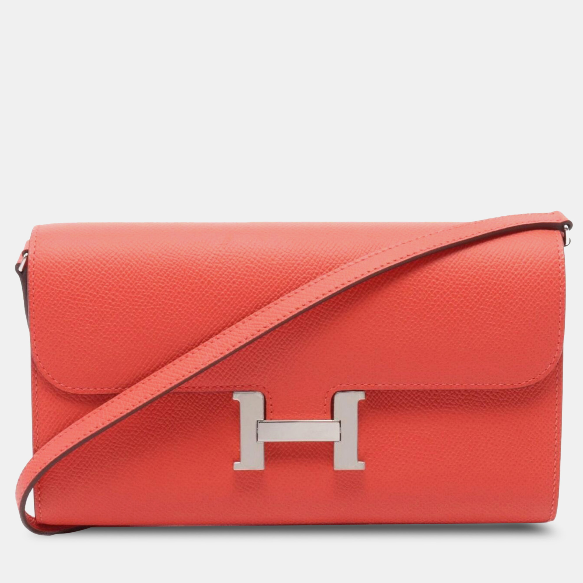 

Hermes Orange Epsom Leather Constance Long To Go Shoulder Bag