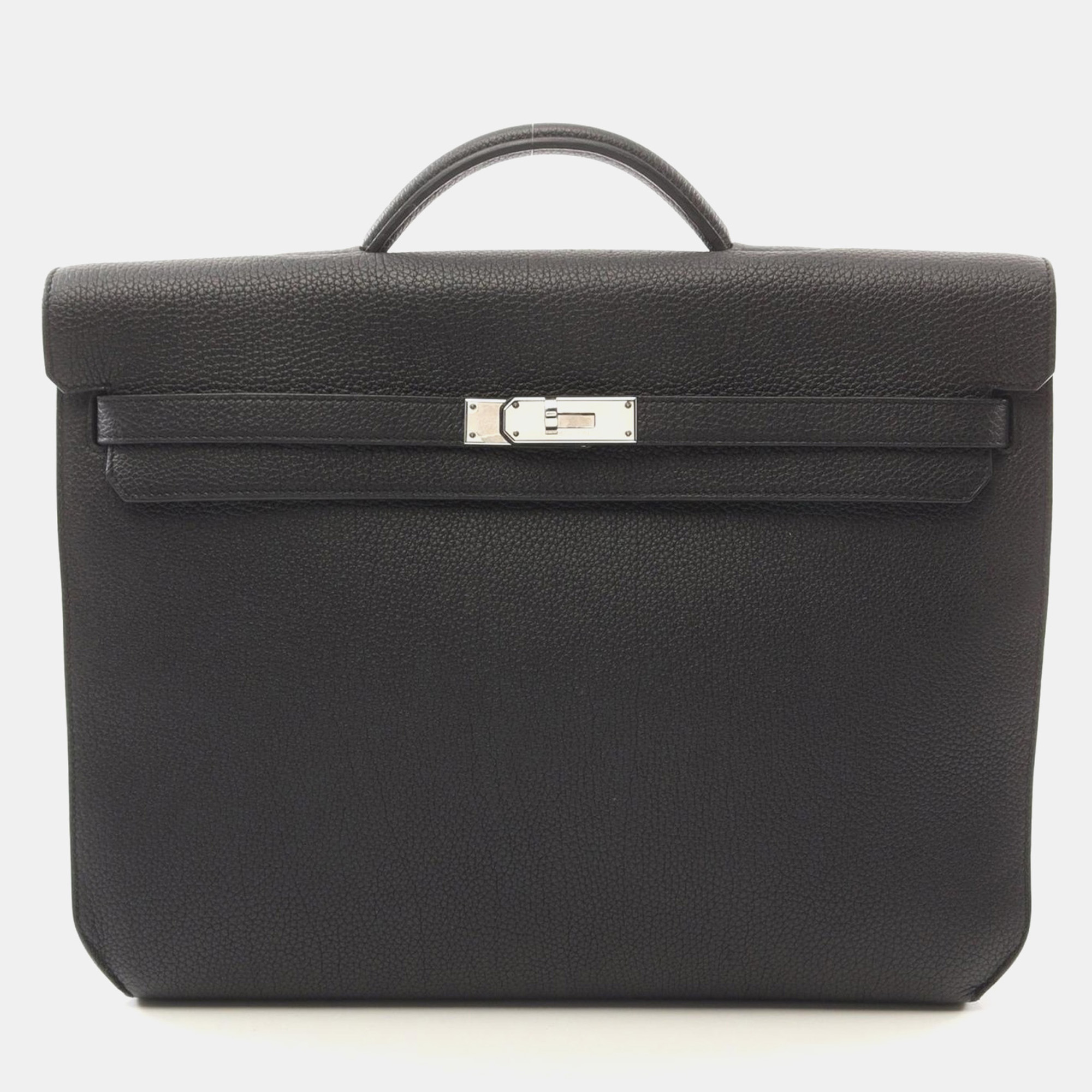 

Hermes Black Togo Leather Kelly Depeche 36 Briefcase