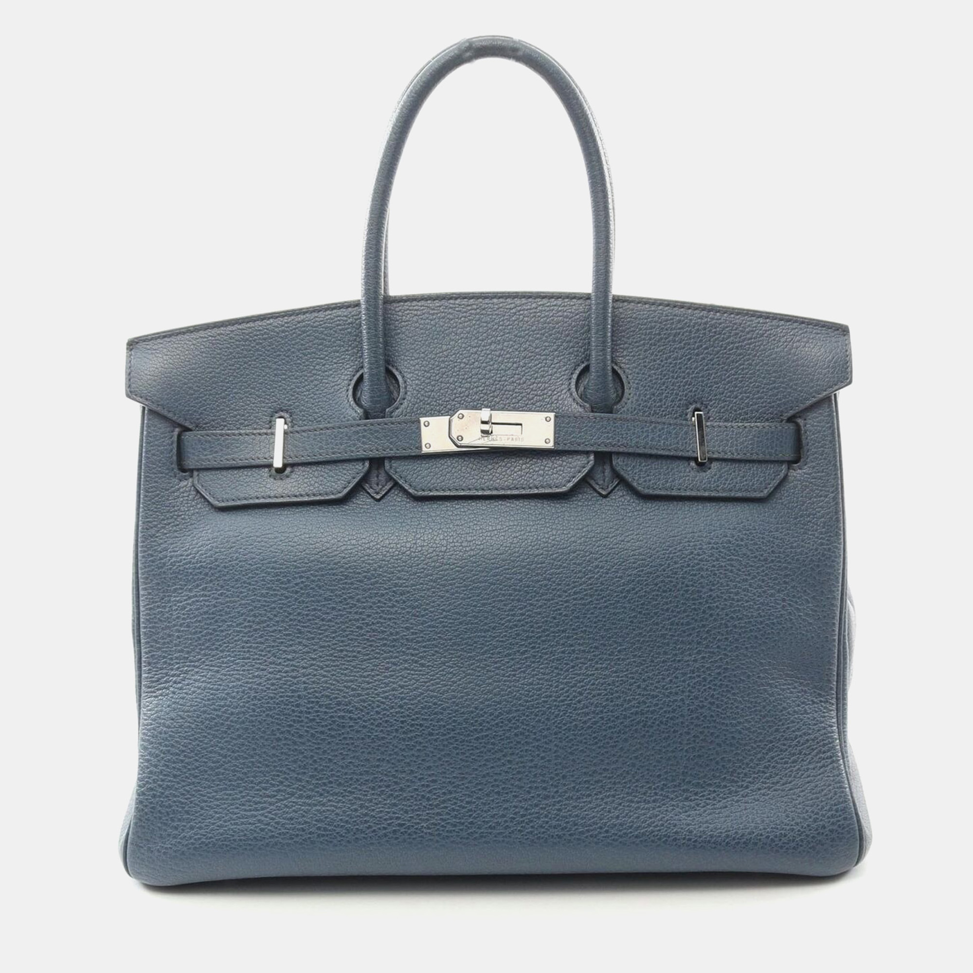 

Hermes Blue Togo Leather Birkin 35 Handbag