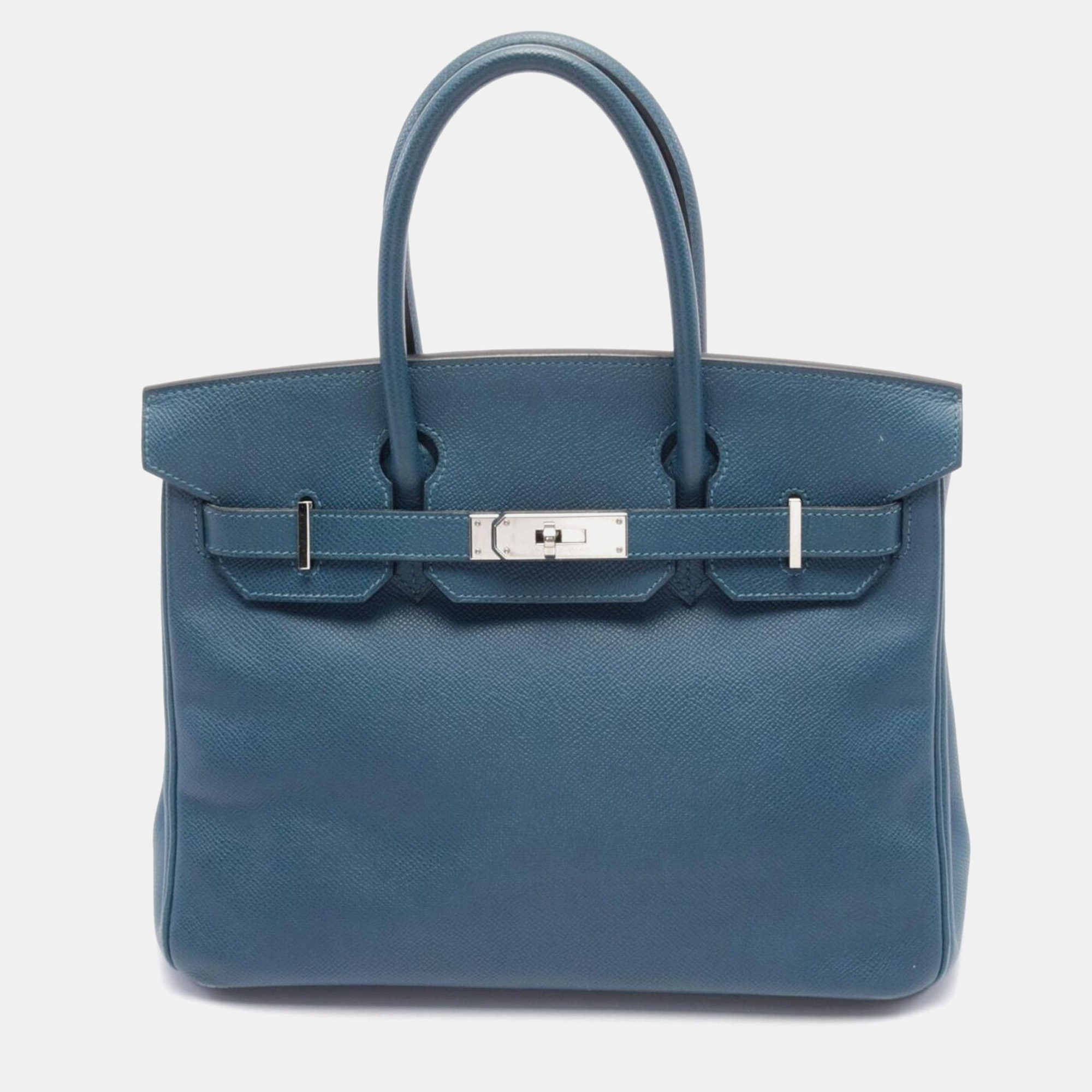 

Hermes Blue Thalassa Epsom Leather Birkin 30 Handbag