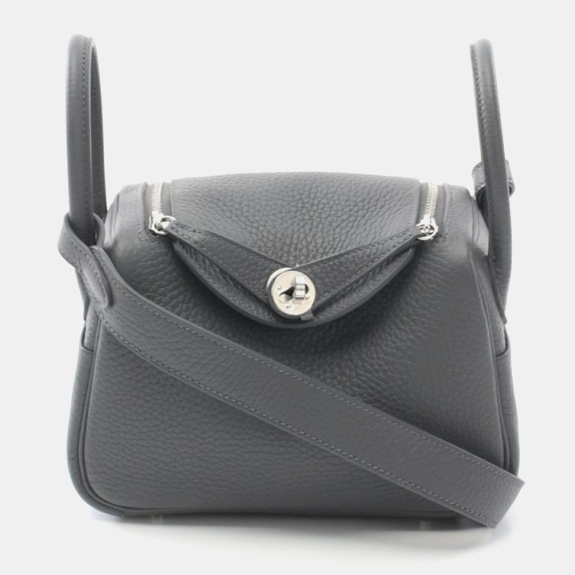 

Hermes Lindy Mini Gris Misty bag, Grey