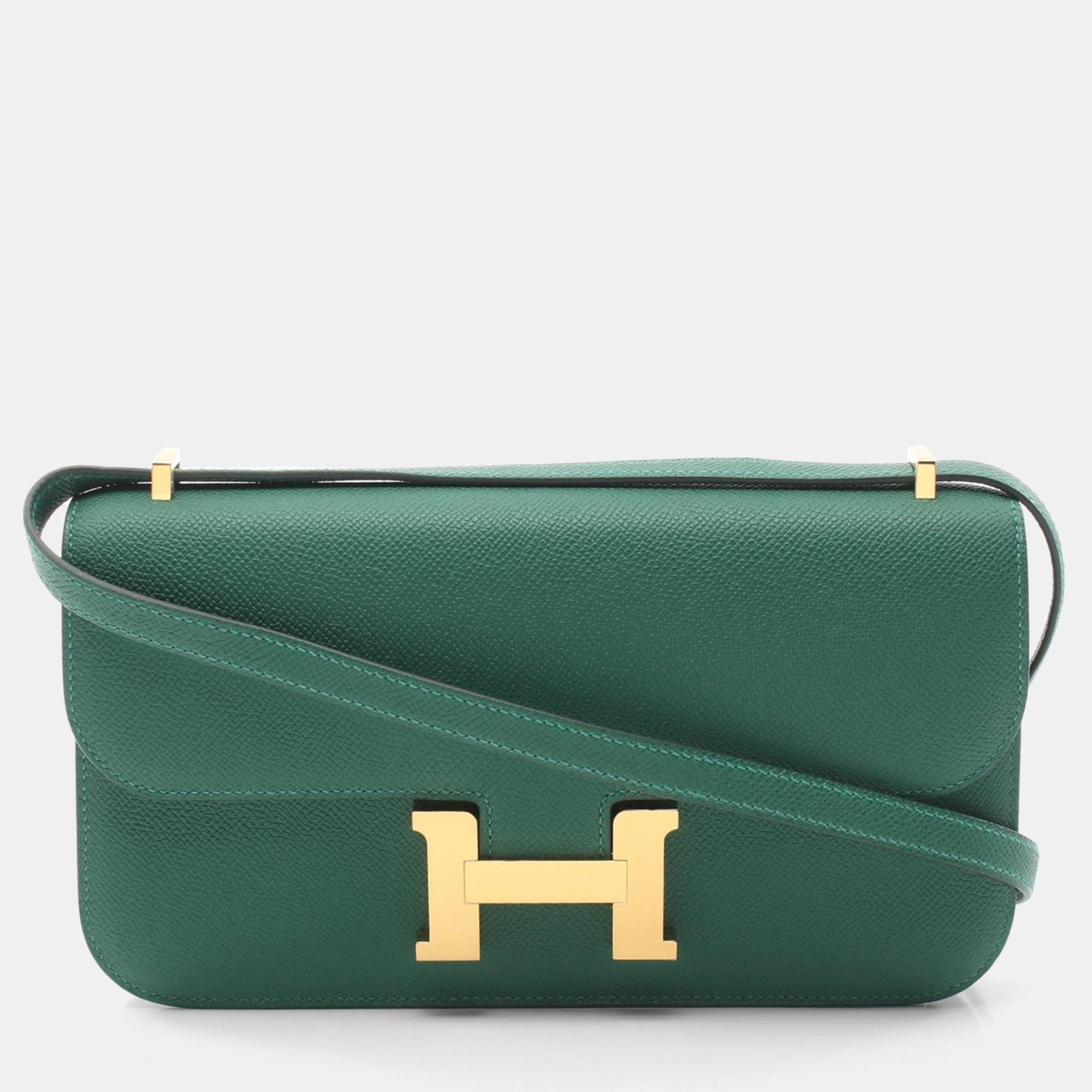 

Hermes Menthe Epsom Leather Constance Elan Crossbody Bag, Green