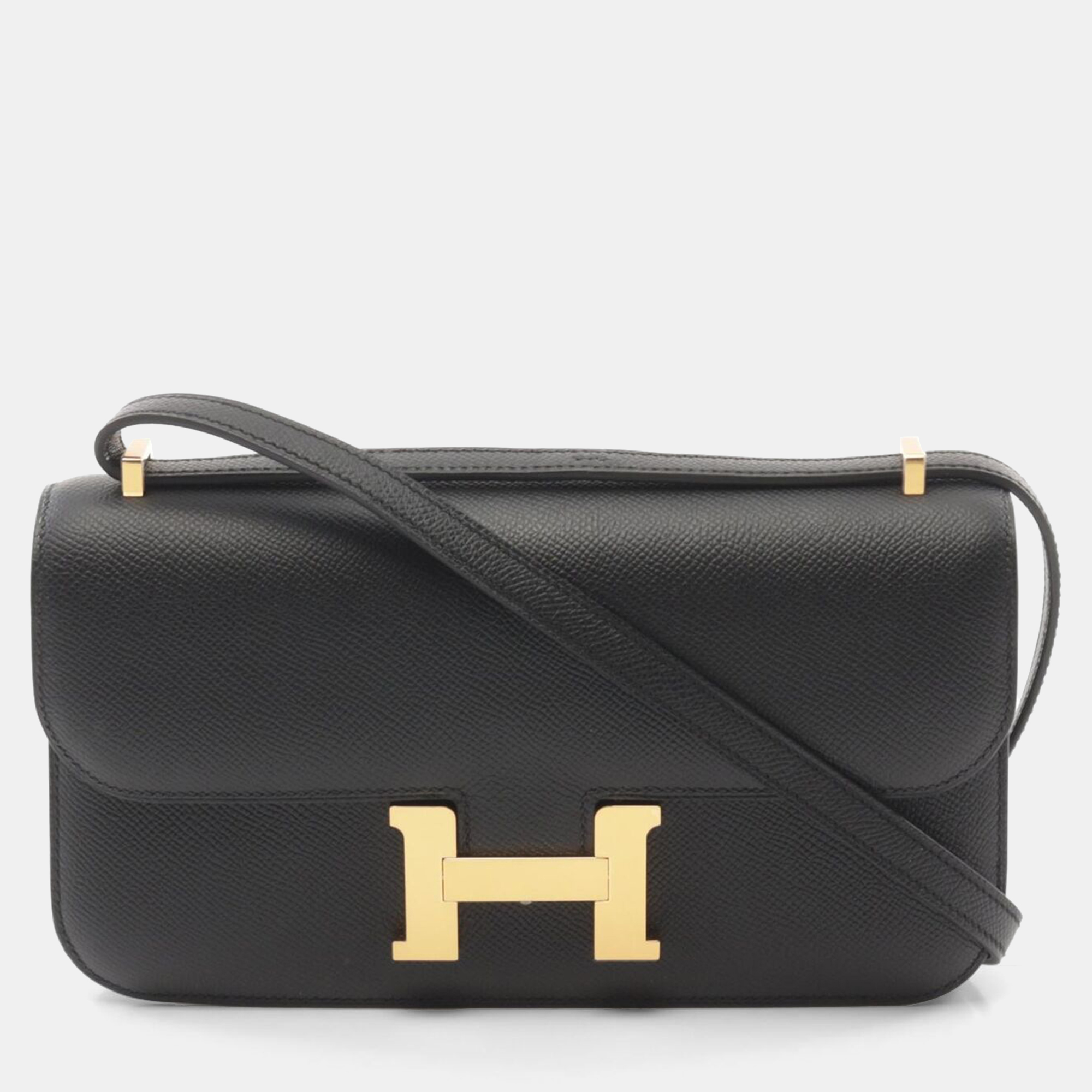 

Hermes Black Epsom Leather Constance Elan Crossbody Bag