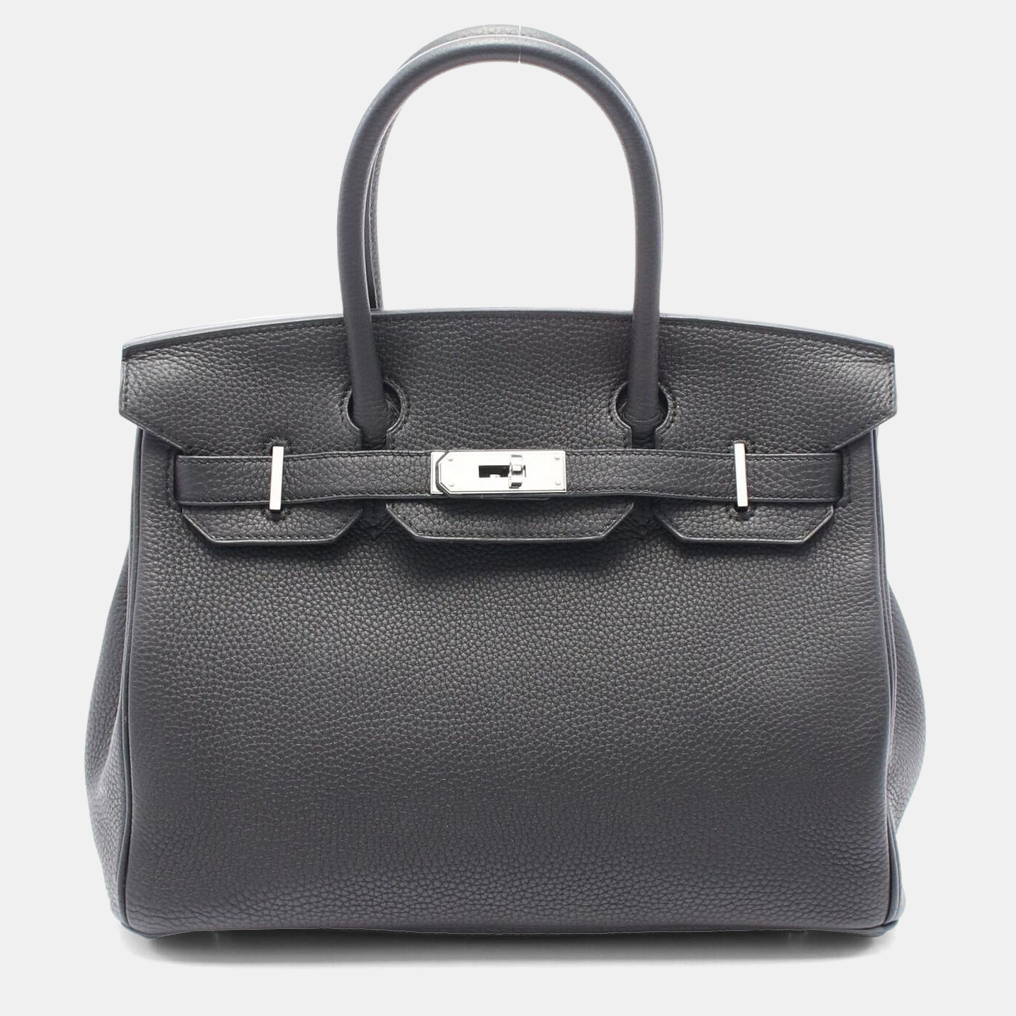 

Hermes Black Togo Leather Birkin 30 Handbag