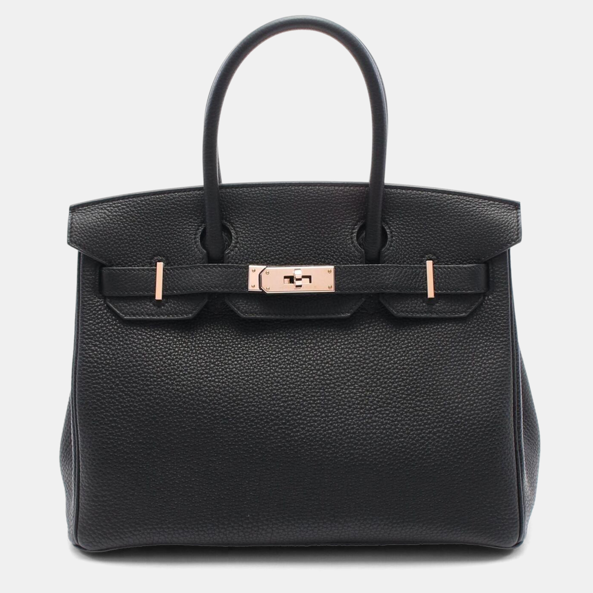

Hermes Black Togo Leather Birkin 30 Handbag