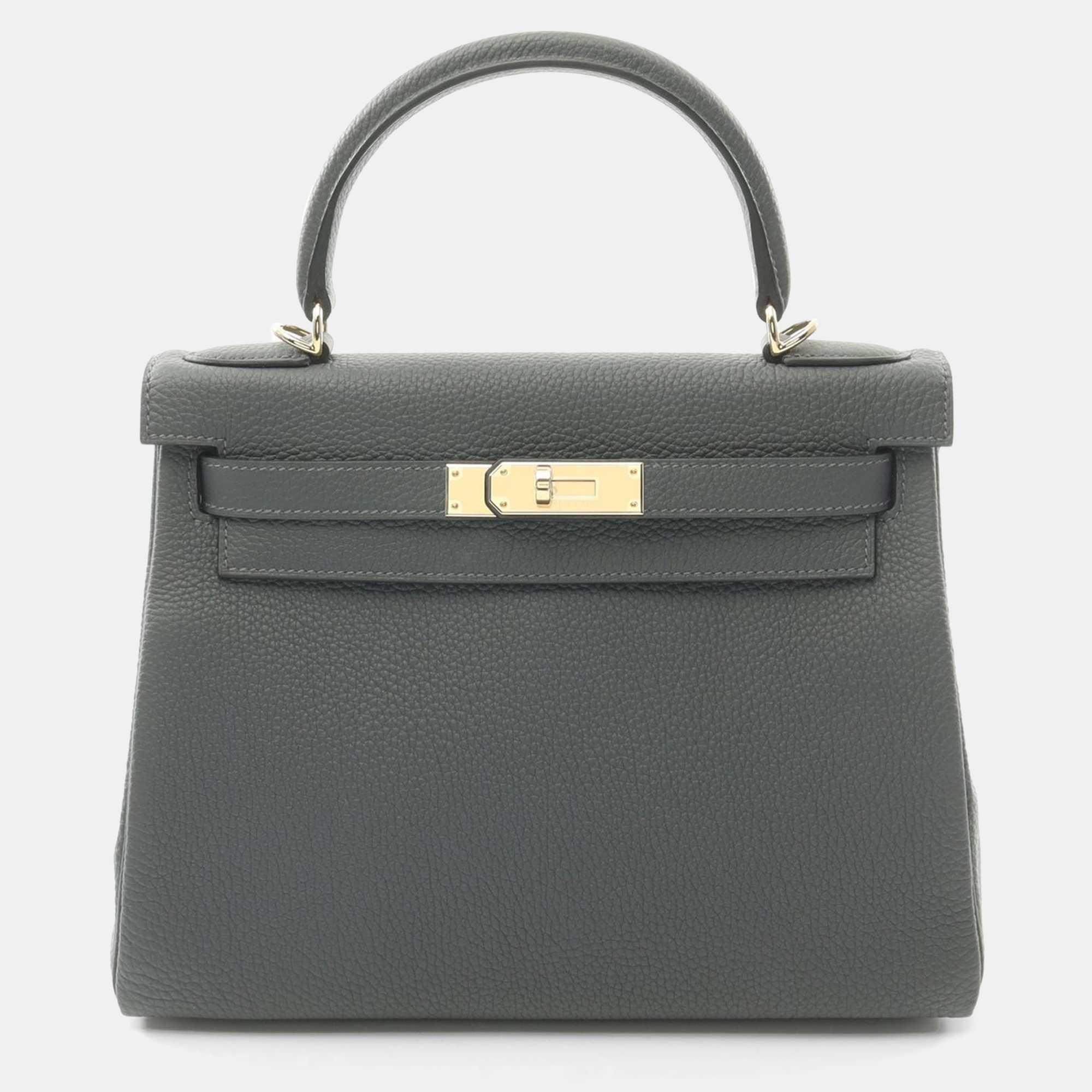 

Hermes Grey Togo Leather Kelly 28 Shoulder Bag