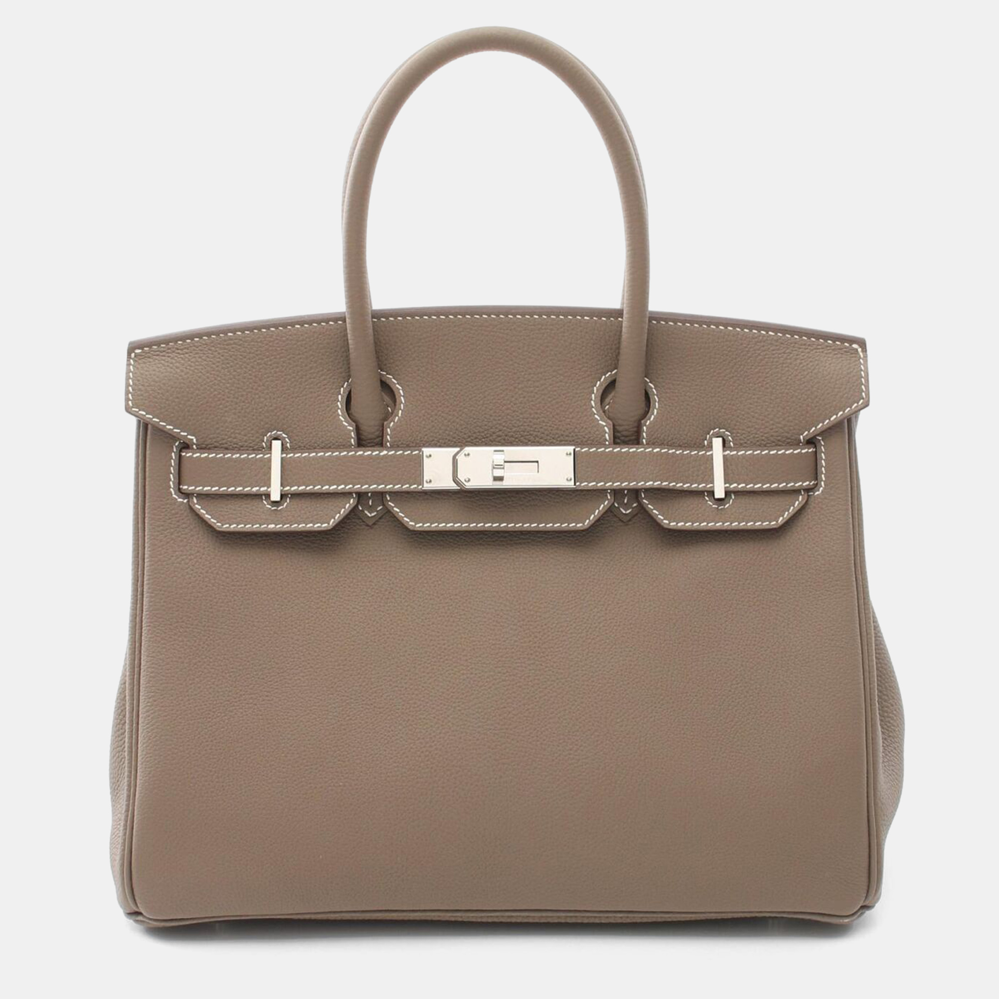 

Hermes Brown Togo Leather Birkin 30 Handbag