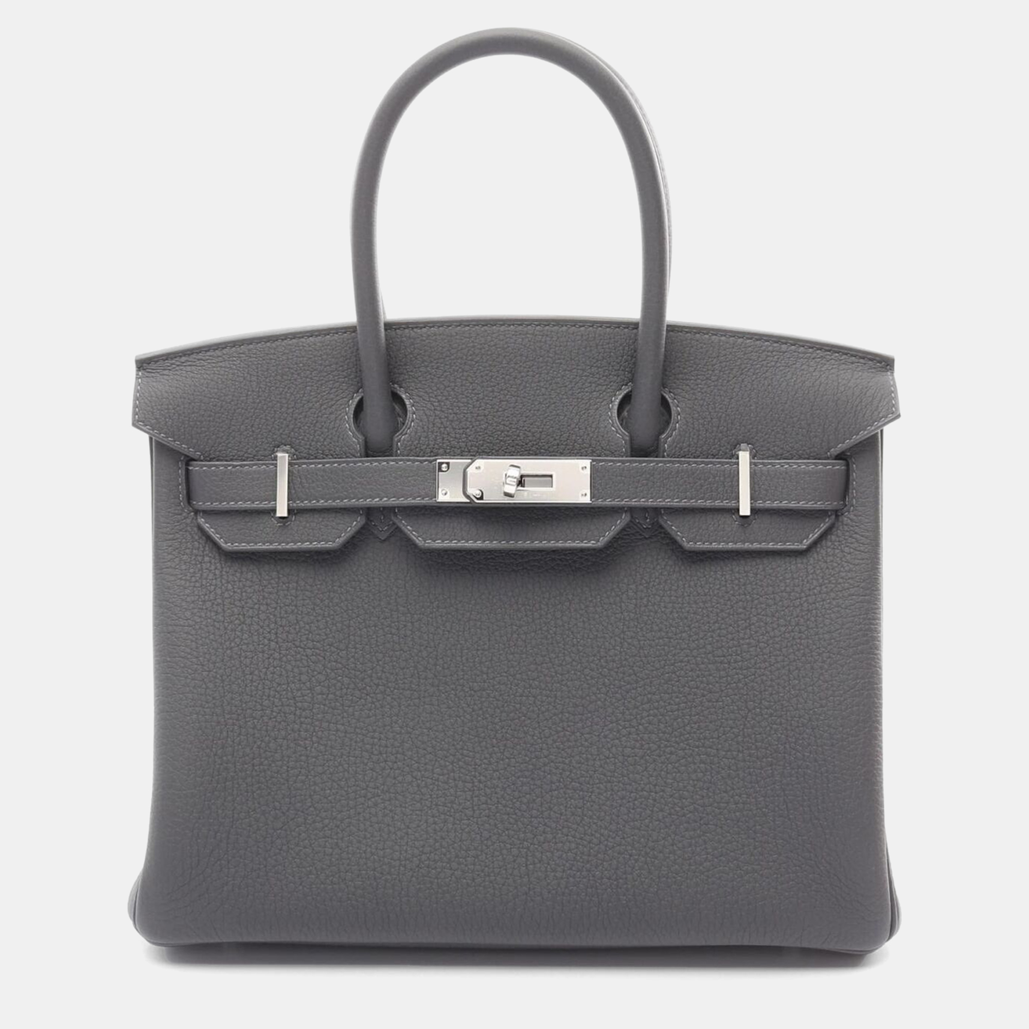 

Hermes Grey Togo Leather Birkin 30 Handbag