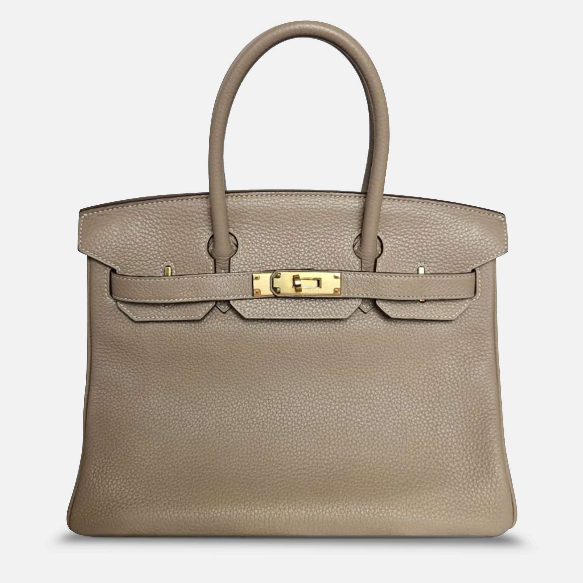 

Hermes Argile Togo Leather Gold Hardware Birkin 30, Beige