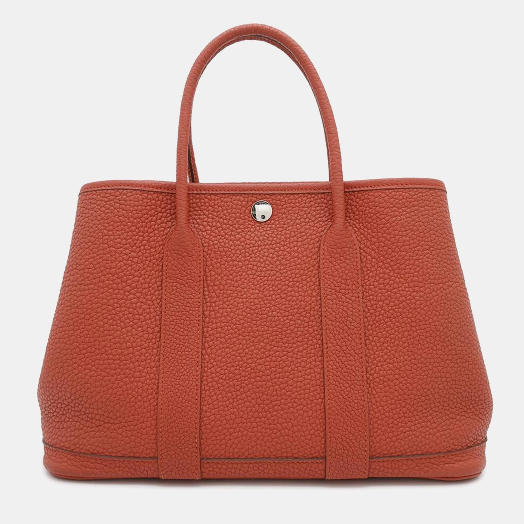 

Hermes Sanguine Negonda Leather Garden Party TPM, Brown