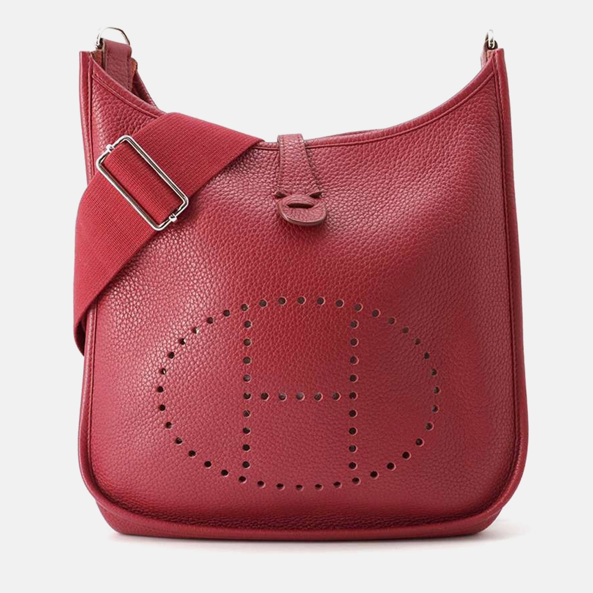 

Hermes Ruby Taurillon Clemence Evelyne3 PM, Red