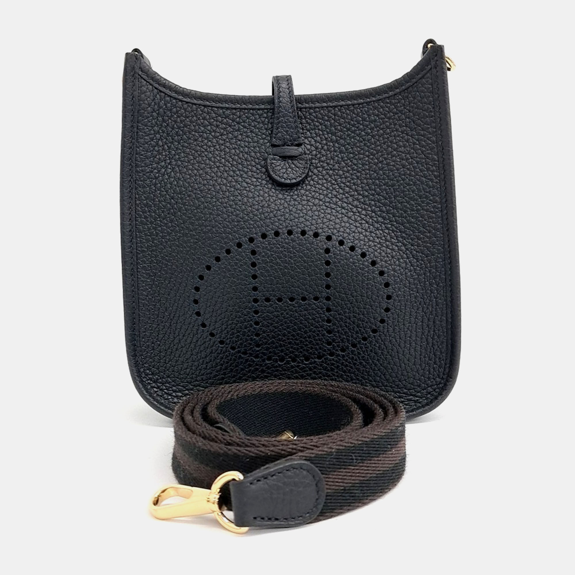 

Hermes Black Leather Evelyn 16 bag
