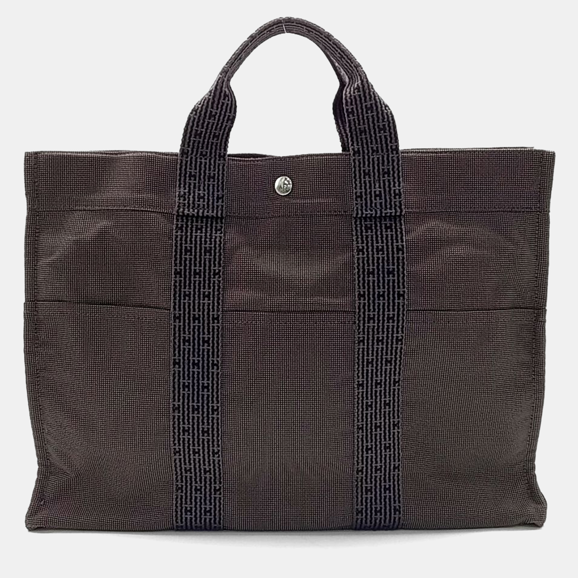 

Hermes Black Fabric Furuto GM bag