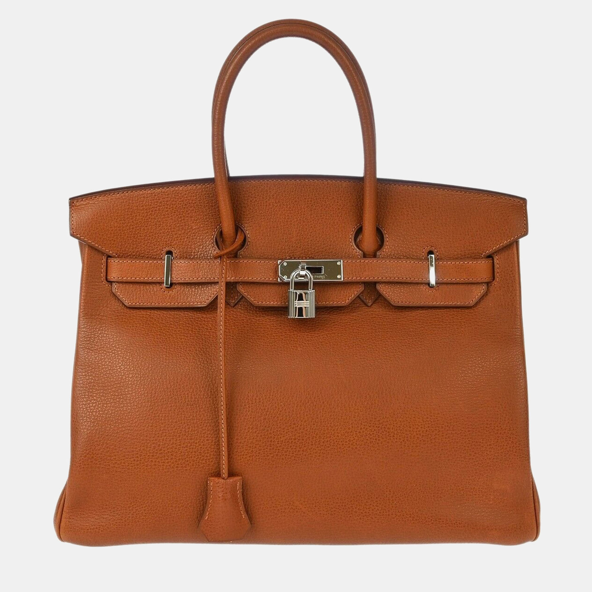 

Hermes Noisette Vache Liegee Birkin 35 Handbag, Brown