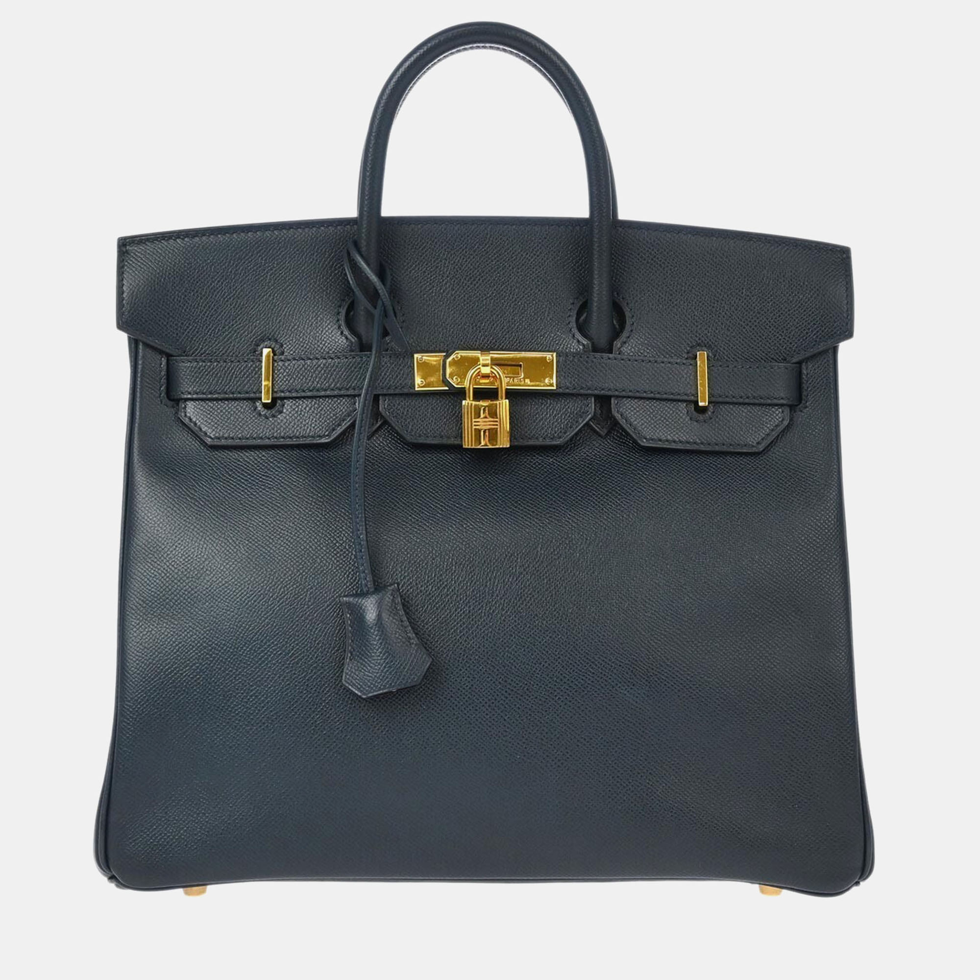 

Hermes Blue Ocean Courchevel Haut A Courroies 32 Handbag