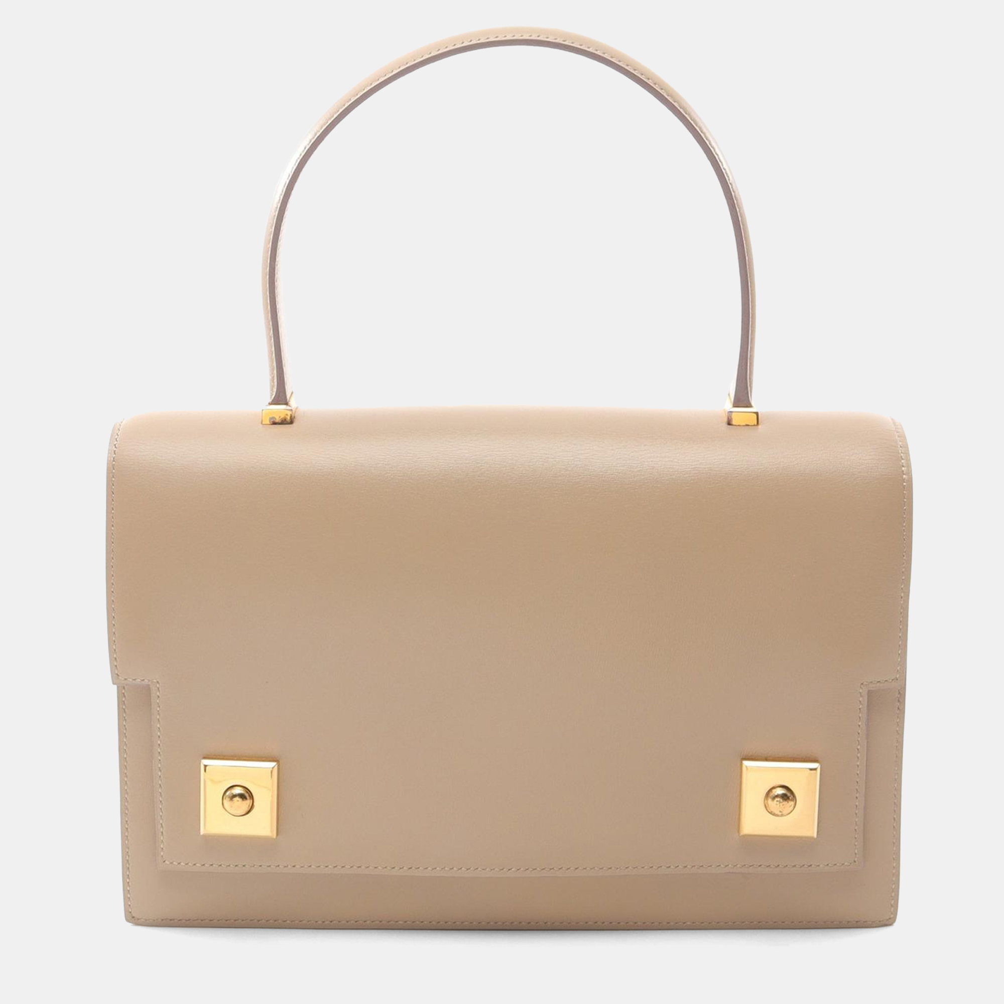 

Hermes Beige Calf Leather Piano Box Handbag