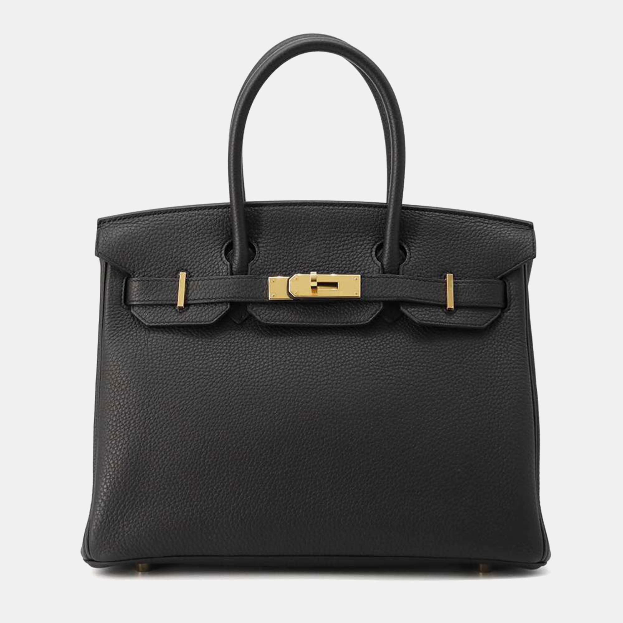 

Hermes Black Togo Leather Birkin Size