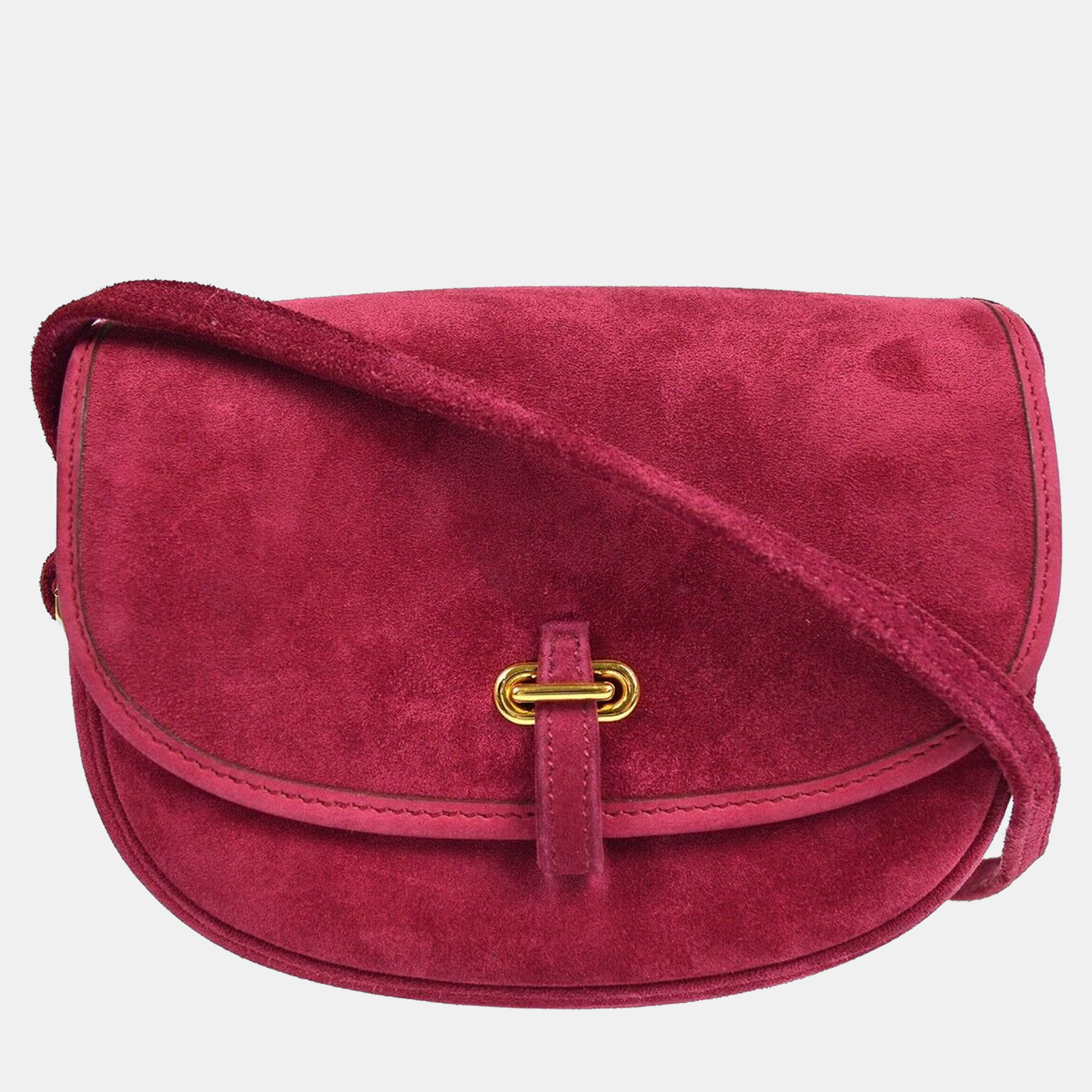 

Hermes Ruby Doblis Balle De Golf Crossbody Shoulder Bag, Red