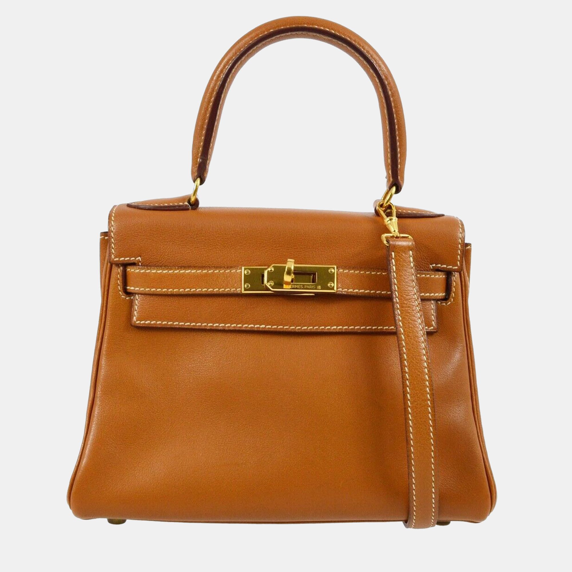 

Hermes Gold Gulliver Leather 2Way Kelly 20