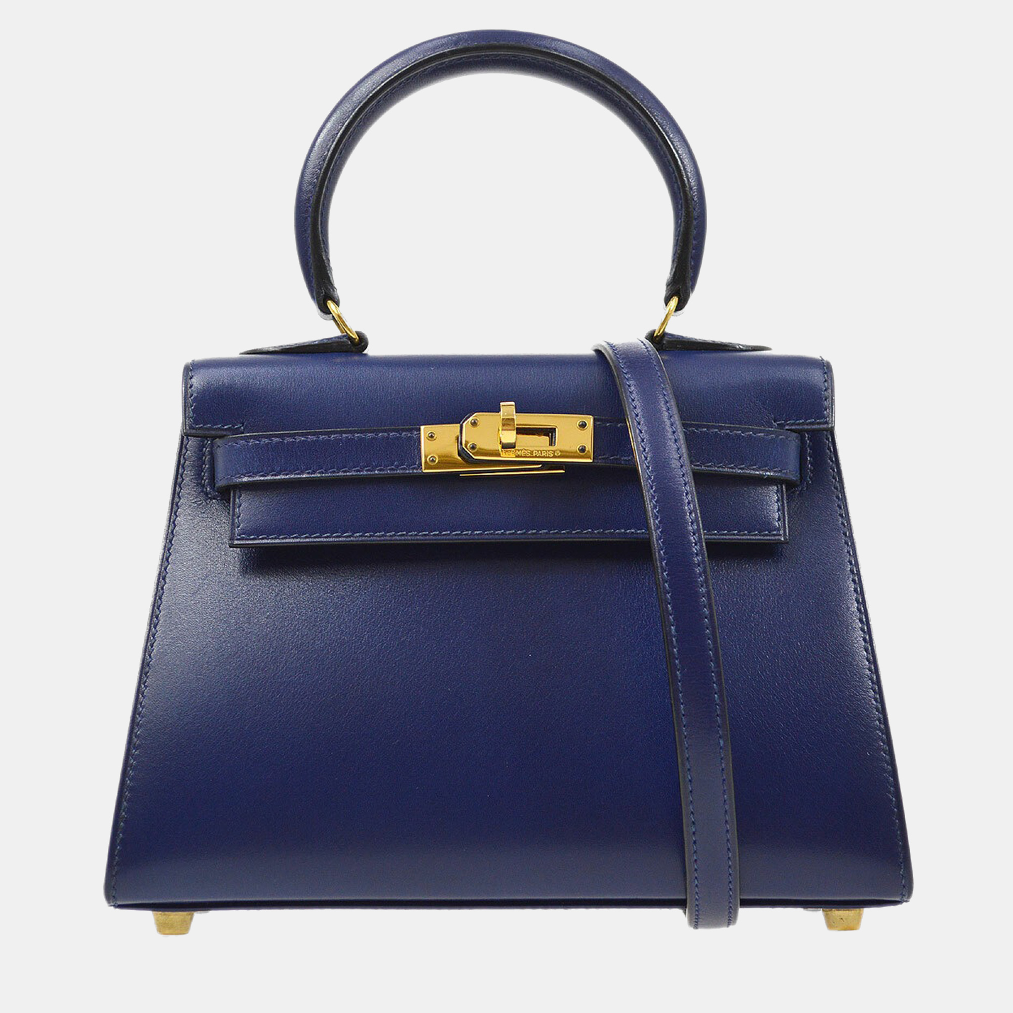 

Hermes Blue Box Calf 2Way Kelly Sellier 20