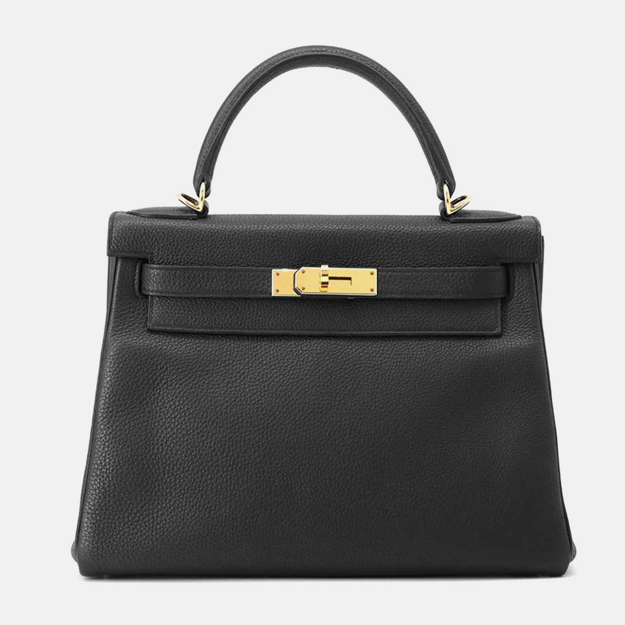 

Hermès Black Togo Leather Kelly Retourne 28