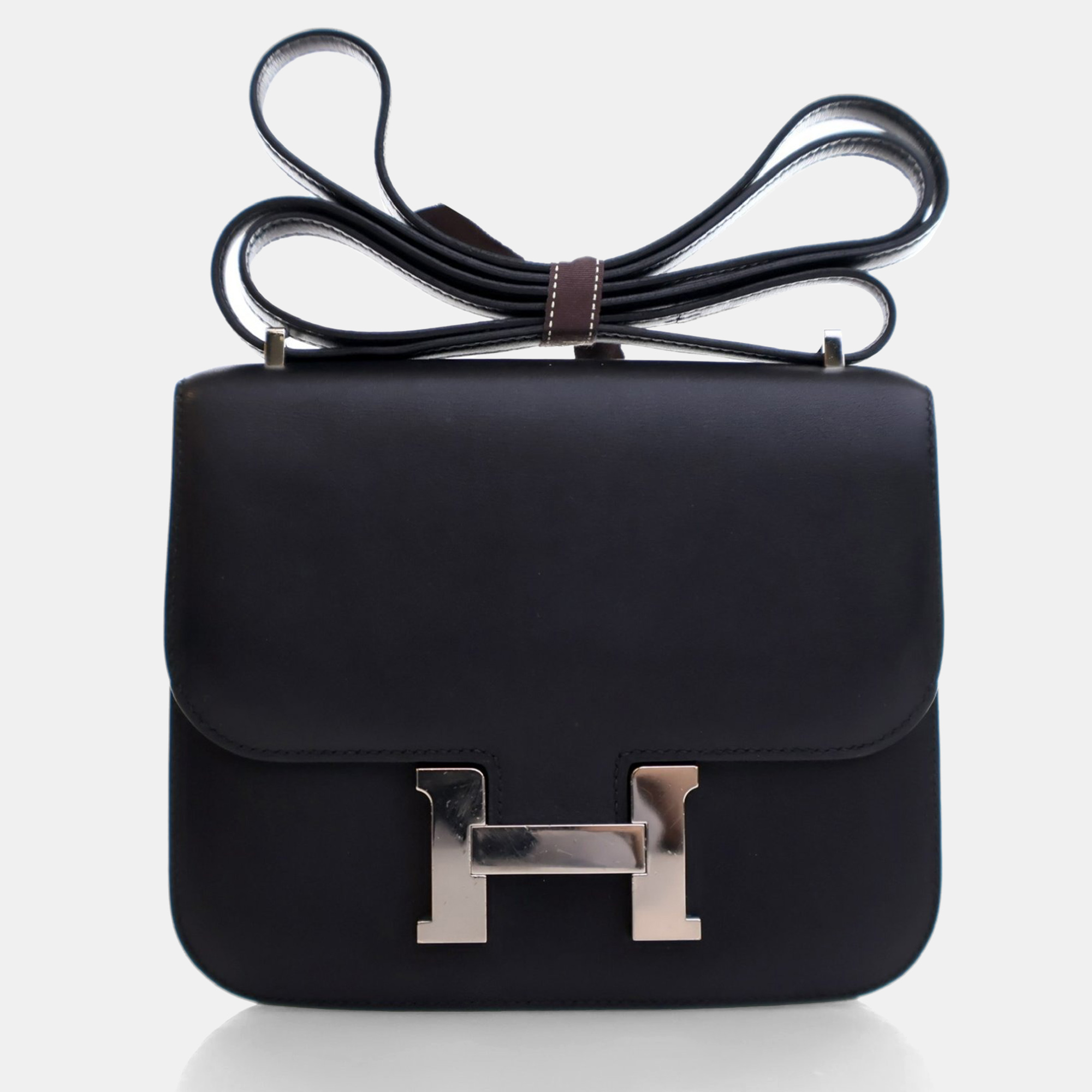 

Hermes Black Swift Mini Constance 18