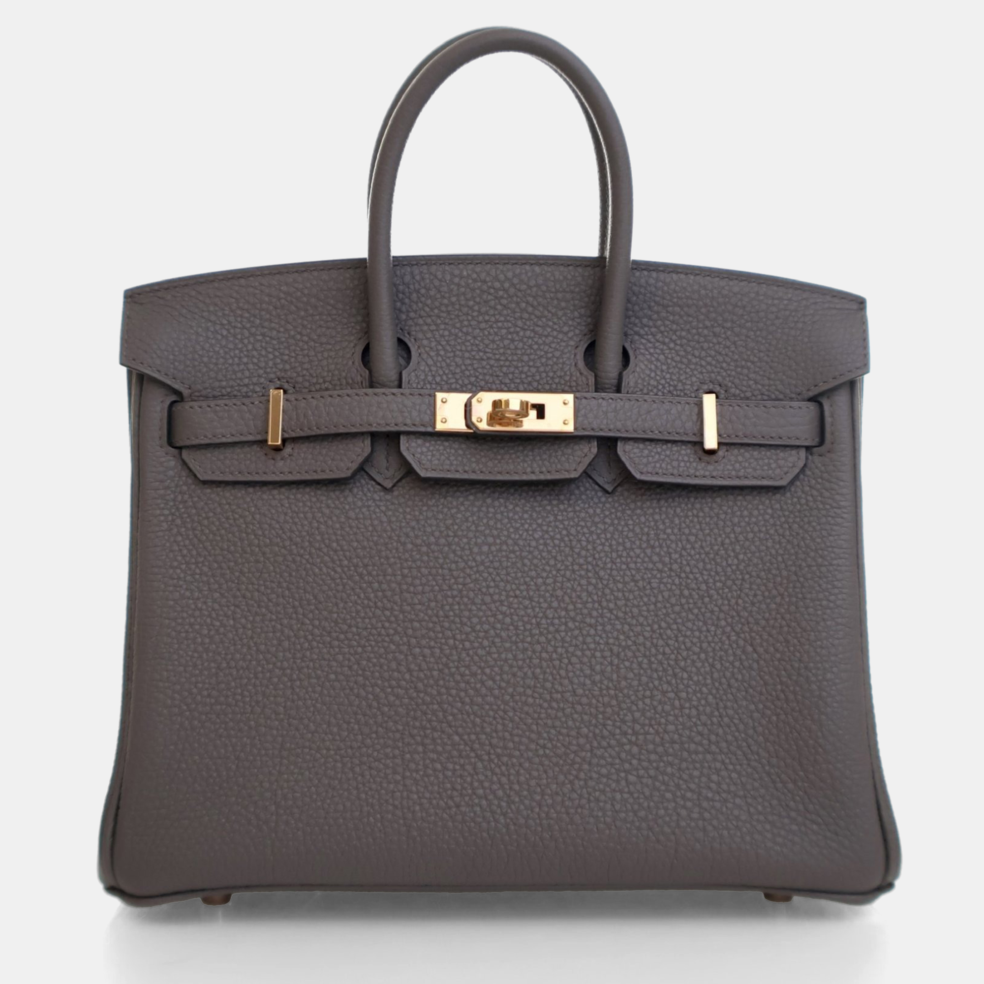 

Hermes Gris Etain Togo Birkin 25, Grey