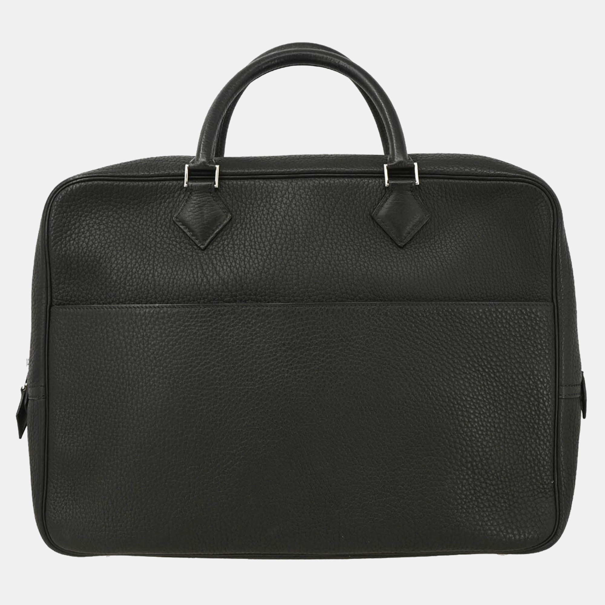 

Hermes Black Fjord Plume Doc 38 Handbag