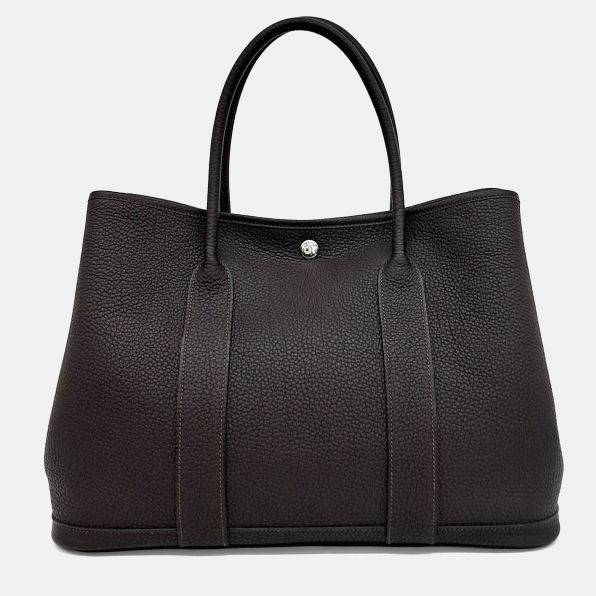 

Hermes Black Leather Garden Party 36 bag