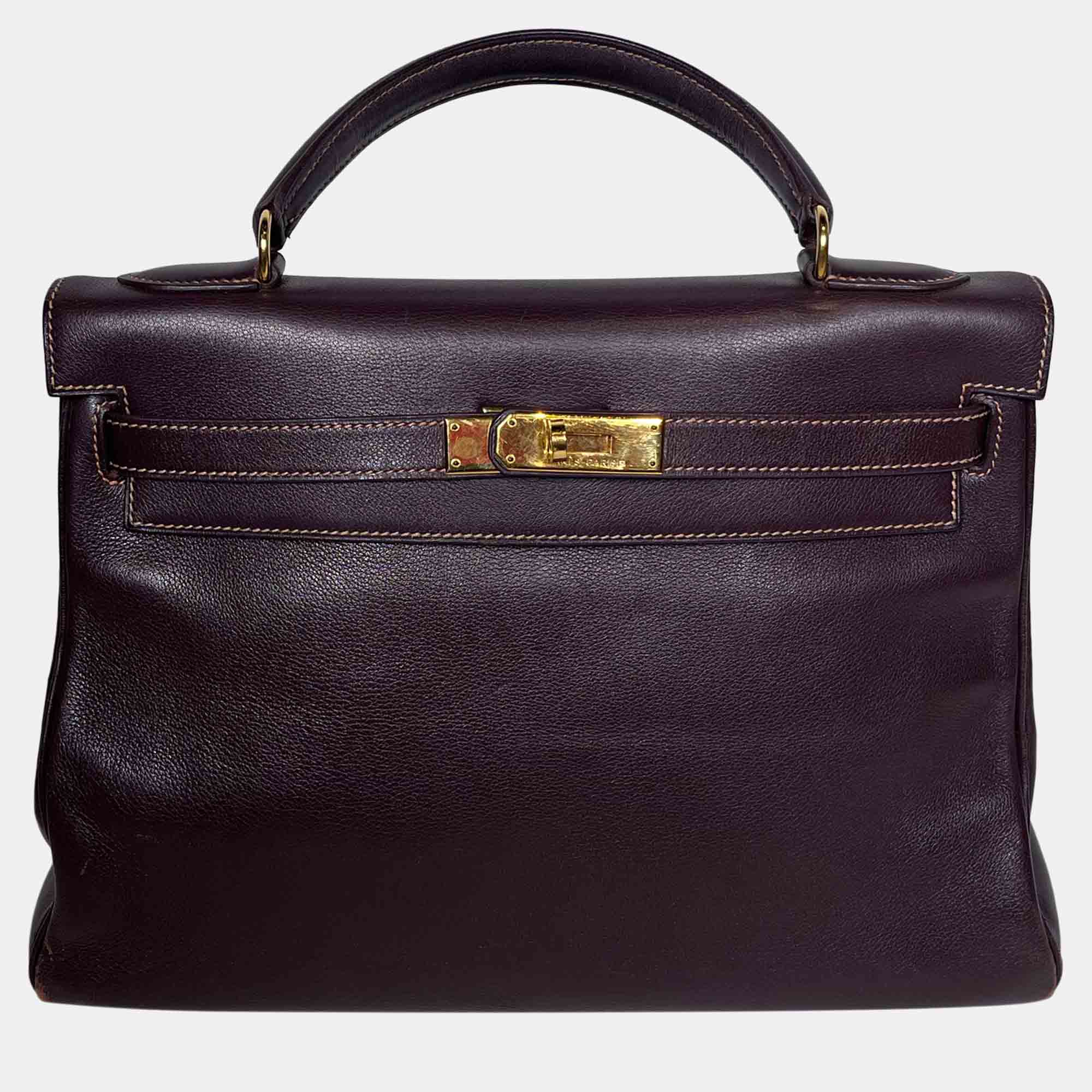 

Hermes Retourne Havane Gulliver in GHW Kelly 32, Brown