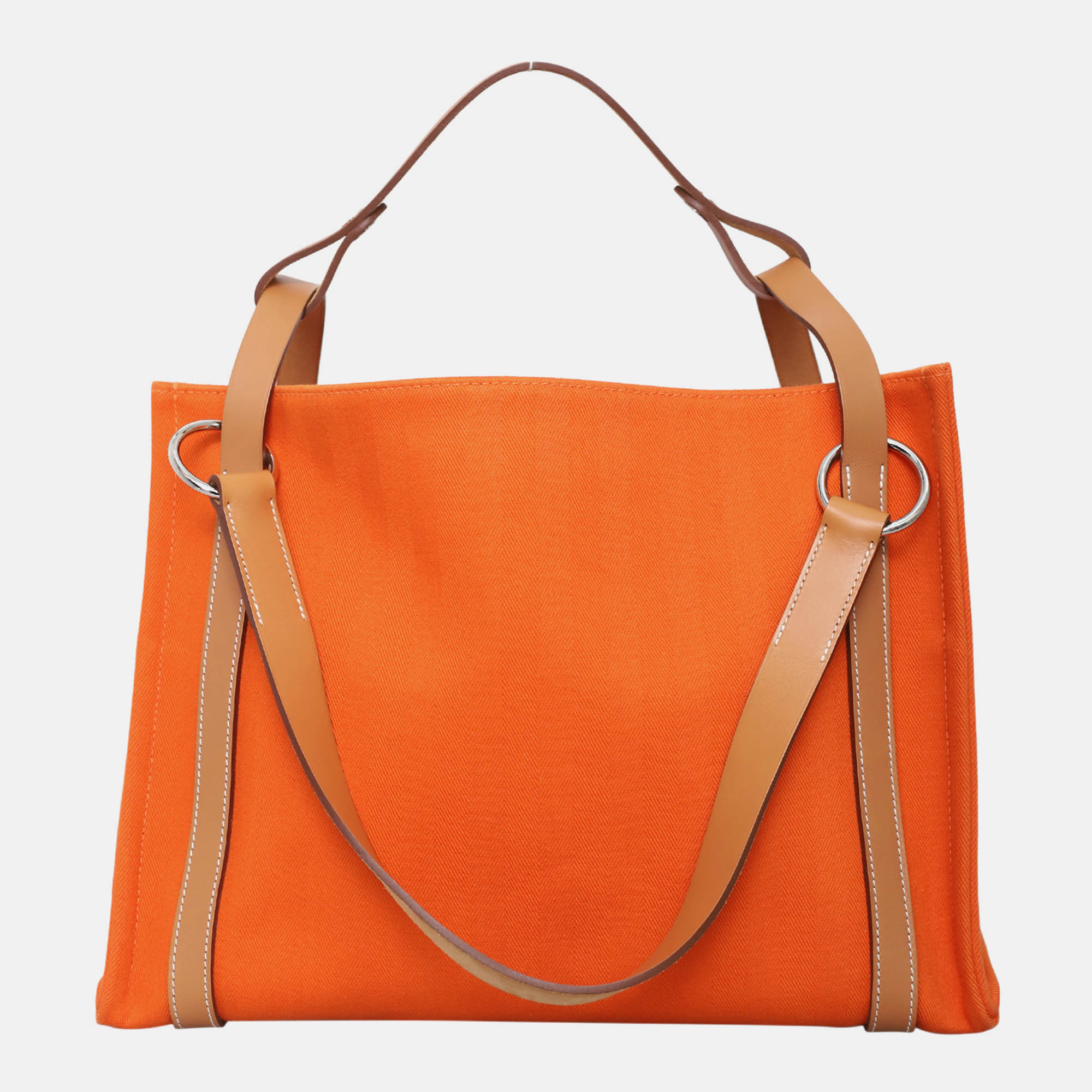 

Hermes Cabalicol Canvas Tote Bag, Orange