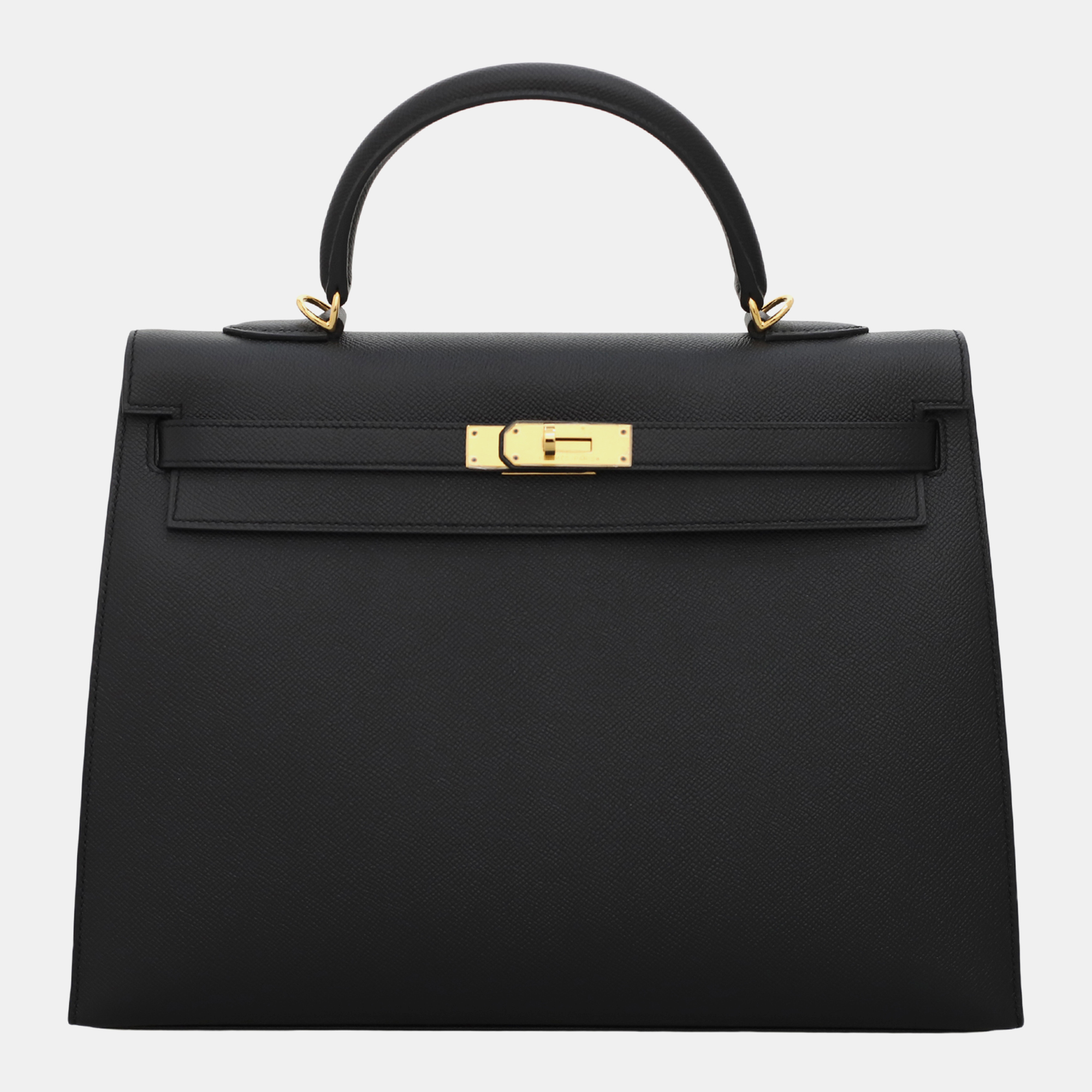 

Hermes Black Epsom Sellier Kelly 35 Bag