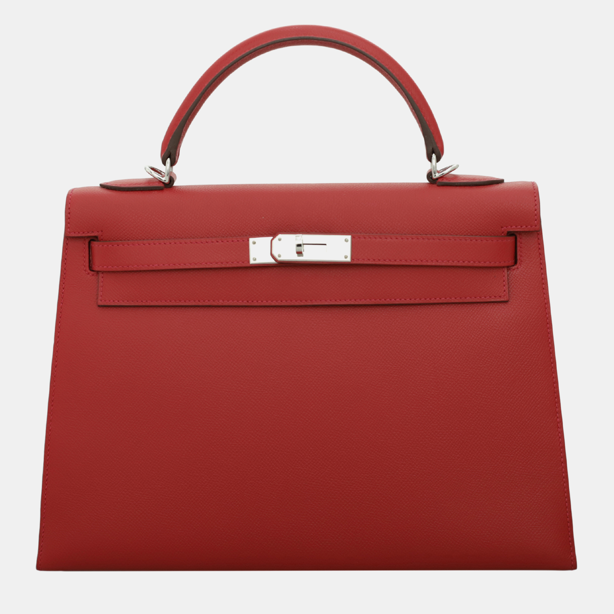 

Hermes Red Epsom Leather Sellier Kelly 32 Bag