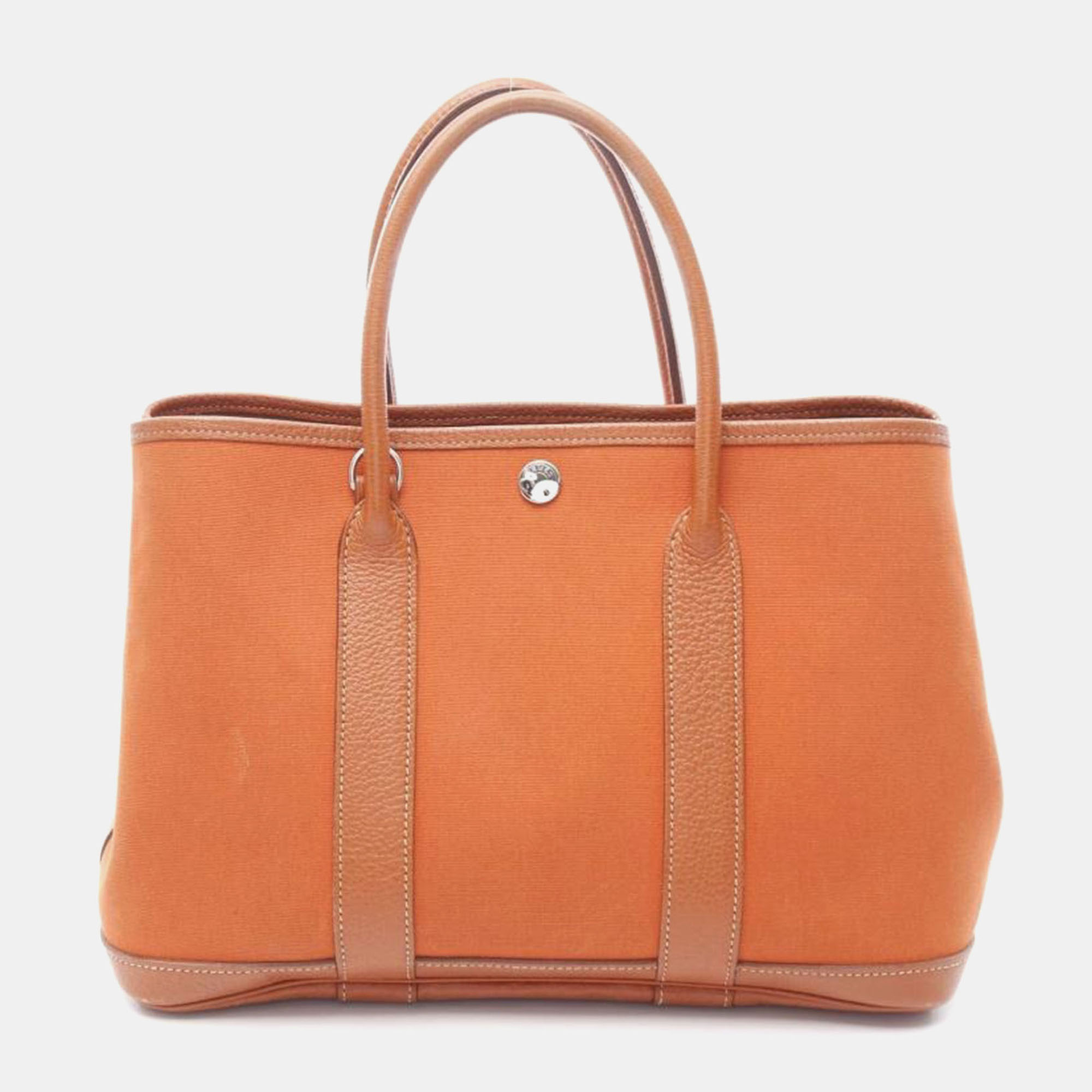

Hermes Orange Potiron Garden Party TPM Bag