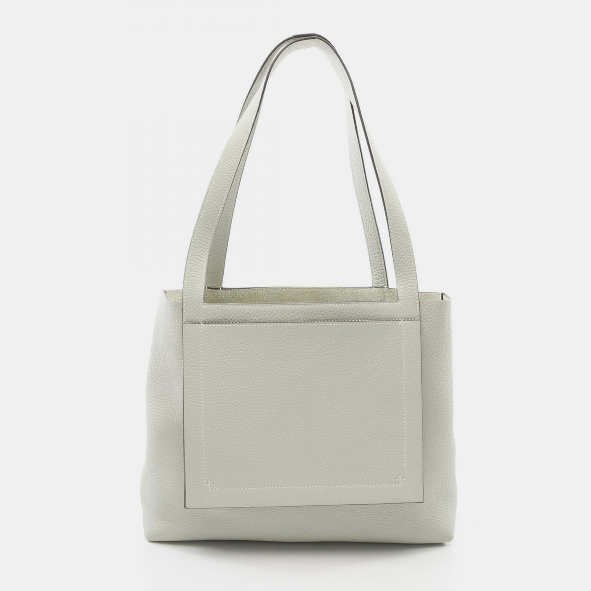 

Hermes Clemence Leather Cabas 31 Tote Bag, Green