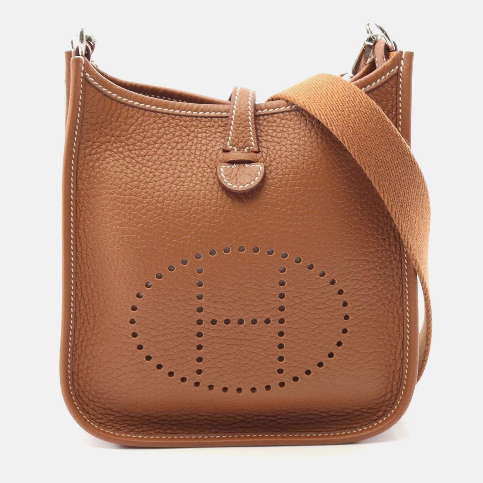 

Hermes Brown Taurillion Clemence Evelyne TPM Amazon Shoulder Bag