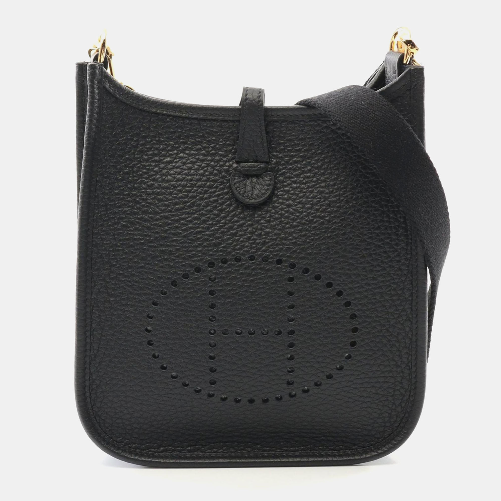 

Hermes Black Taurillon Clemence Evelyne TPM Amazon Shoulder Bag