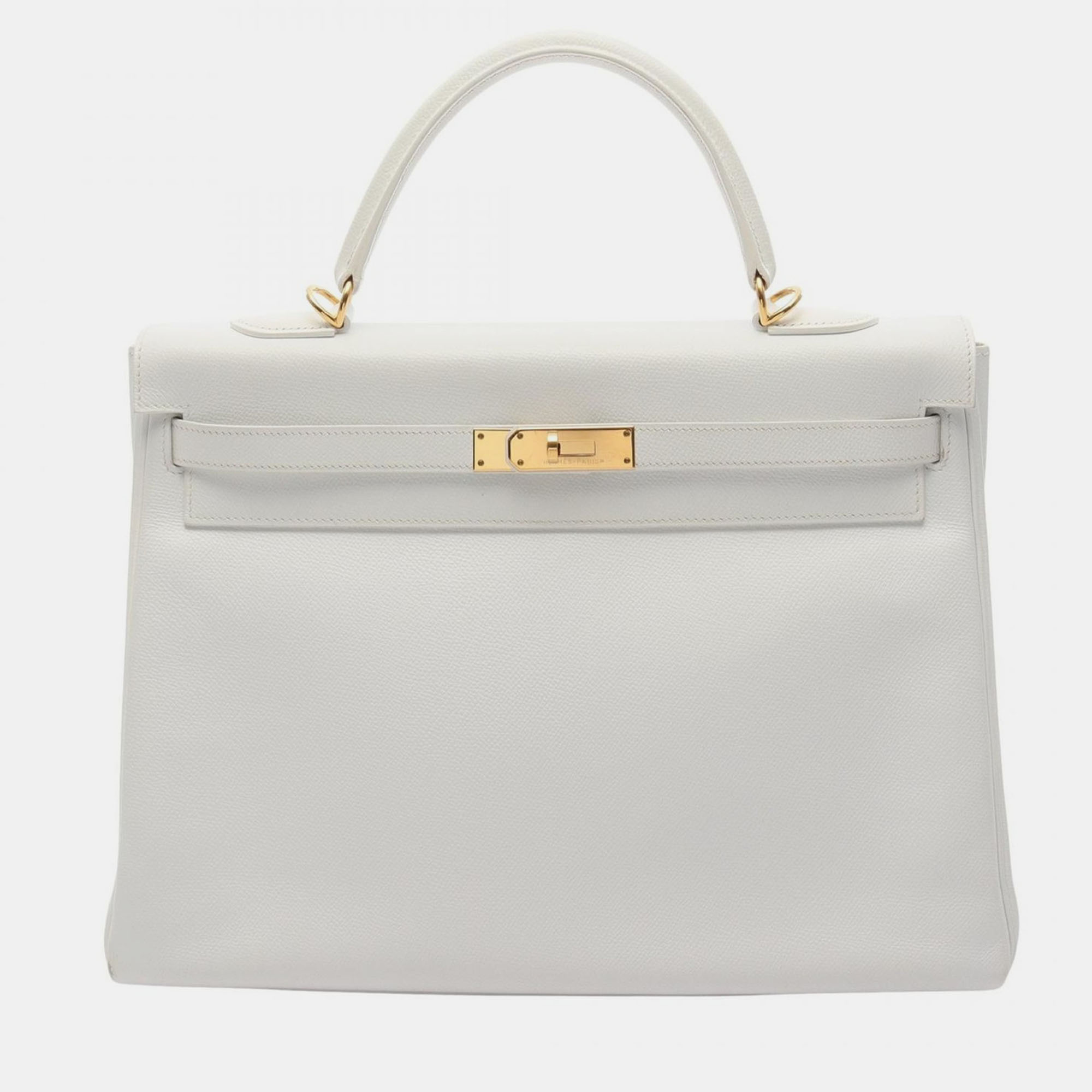 

Hermes White Leather Kelly 35