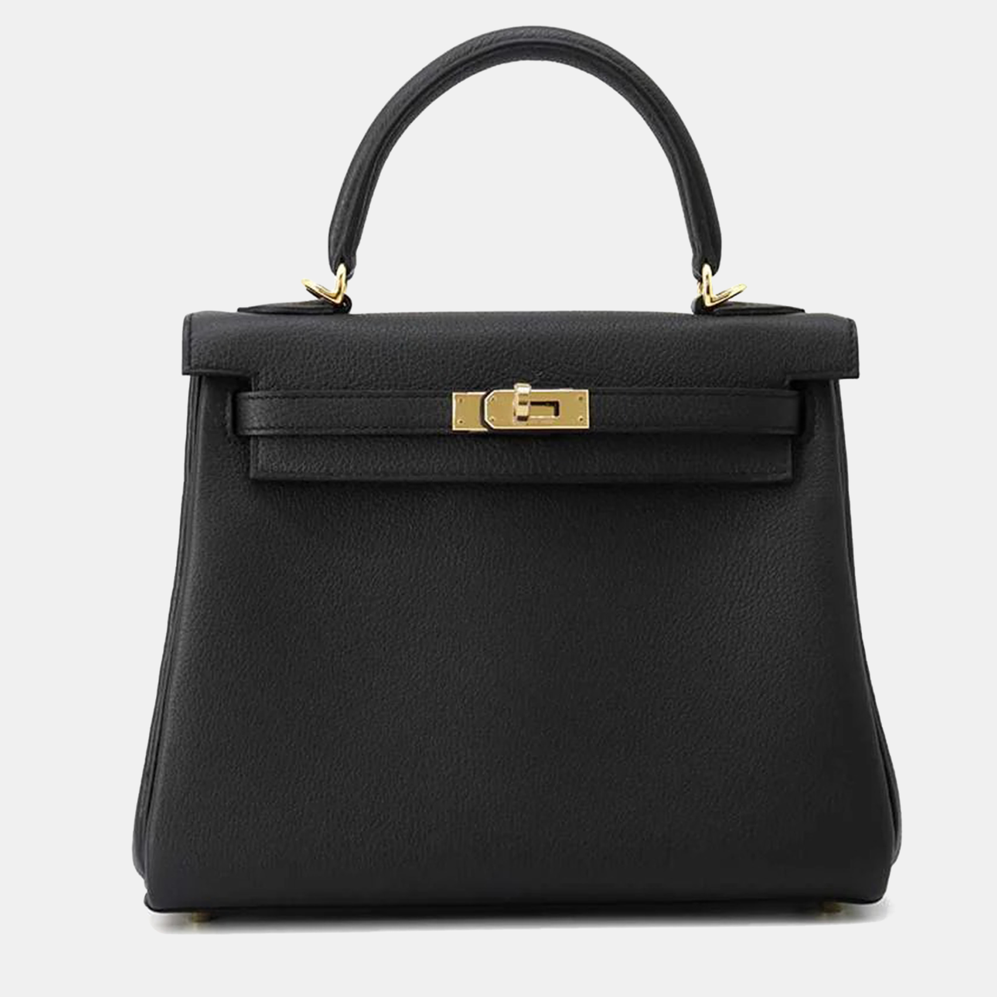 

Hermès Black Togo Leather Kelly Retourne 25