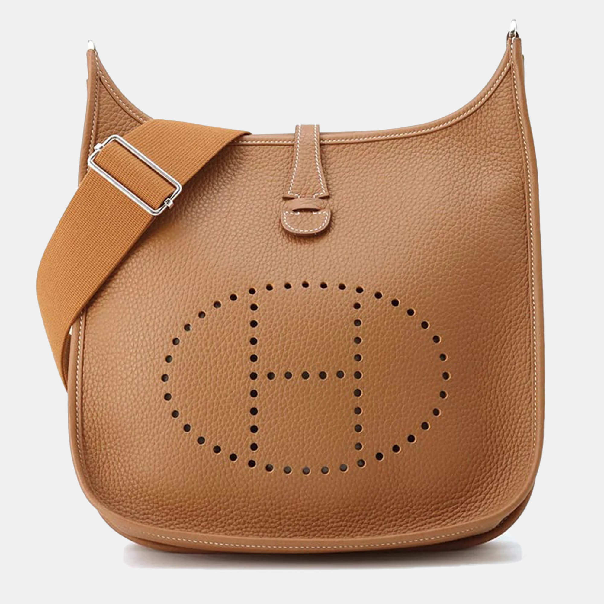 

Hermès Gold Taurillon Clemence Evelyne 3 PM