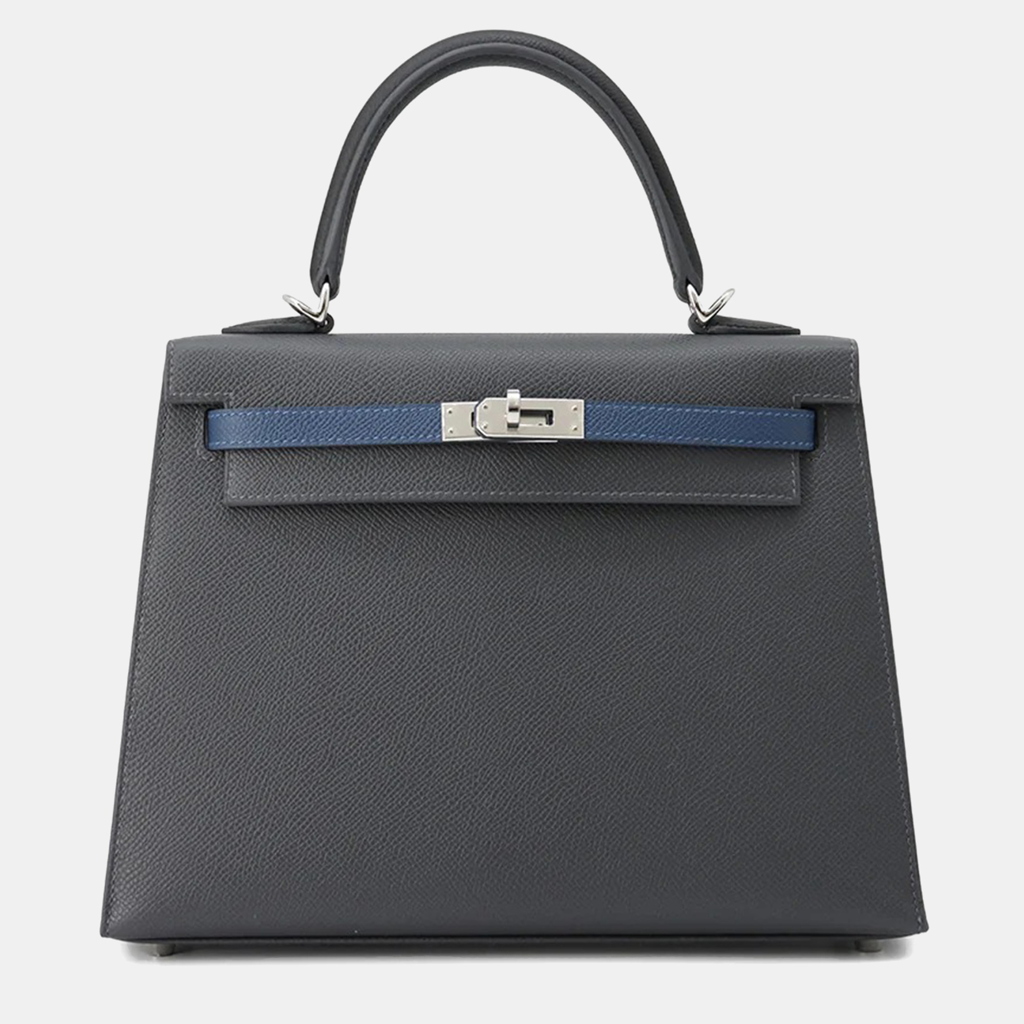 

Hermès Ardoise/Black/ Epsom Kelly Sellier 25